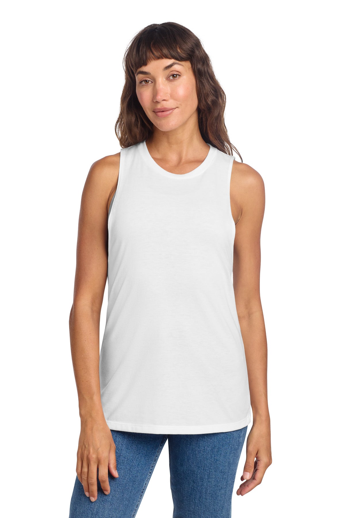 Custom Embroidery or DTF Print - District ®  Women's Perfect Tri ®  Muscle Tank DT153