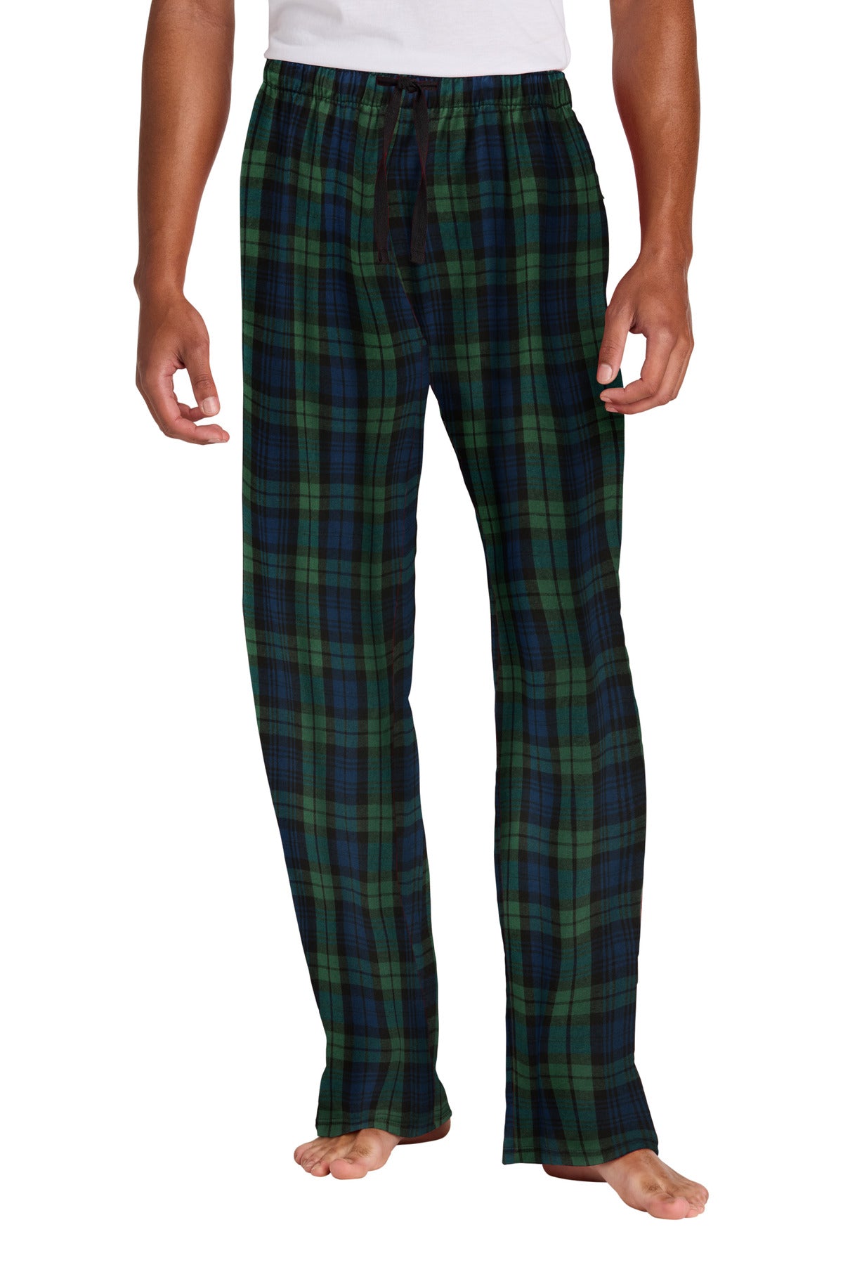 Custom Embroidery or DTF Print - District ®  Flannel Plaid Pant. DT1800
