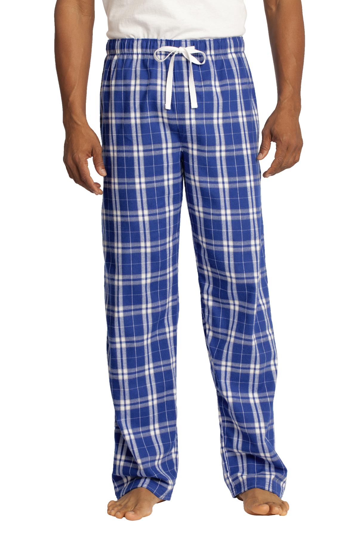 Custom Embroidery or DTF Print - District ®  Flannel Plaid Pant. DT1800