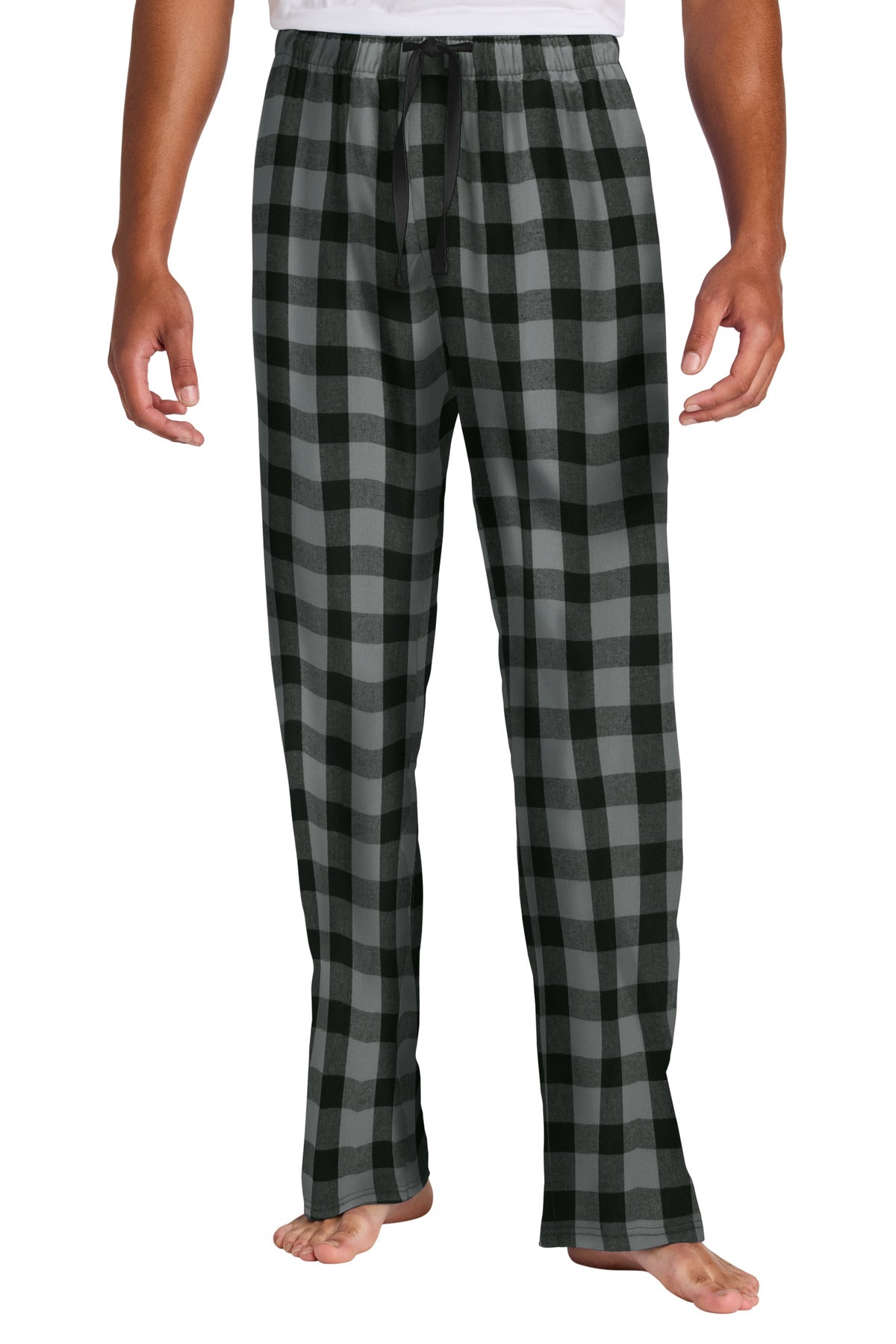 Custom Embroidery or DTF Print - District ®  Flannel Plaid Pant. DT1800
