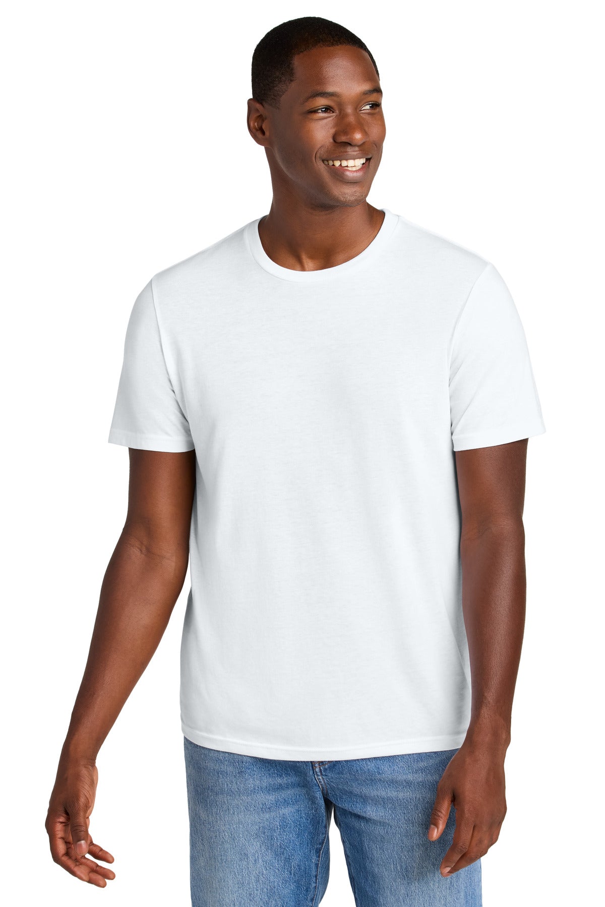 Custom Embroidery or DTF Print - District ®  Perfect Weight ®  CVC Tee DT184