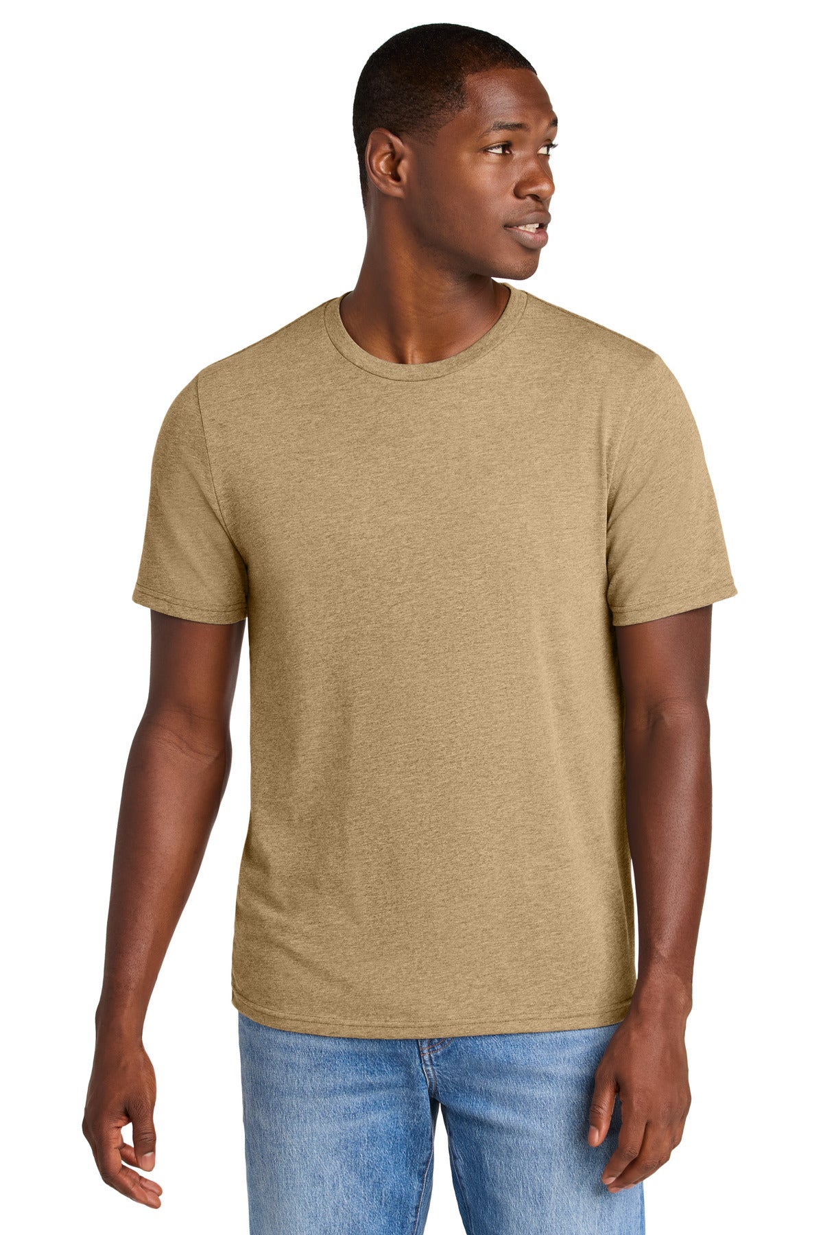 Custom Embroidery or DTF Print - District ®  Perfect Weight ®  CVC Tee DT184