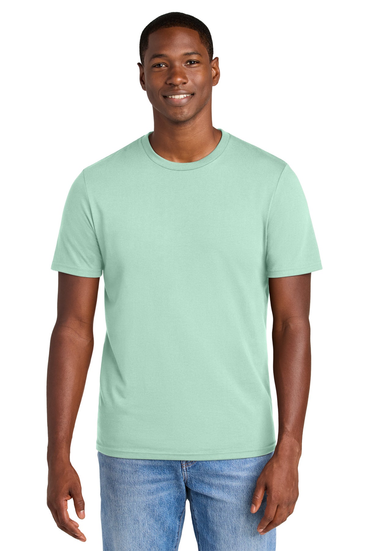 Custom Embroidery or DTF Print - District ®  Perfect Weight ®  CVC Tee DT184