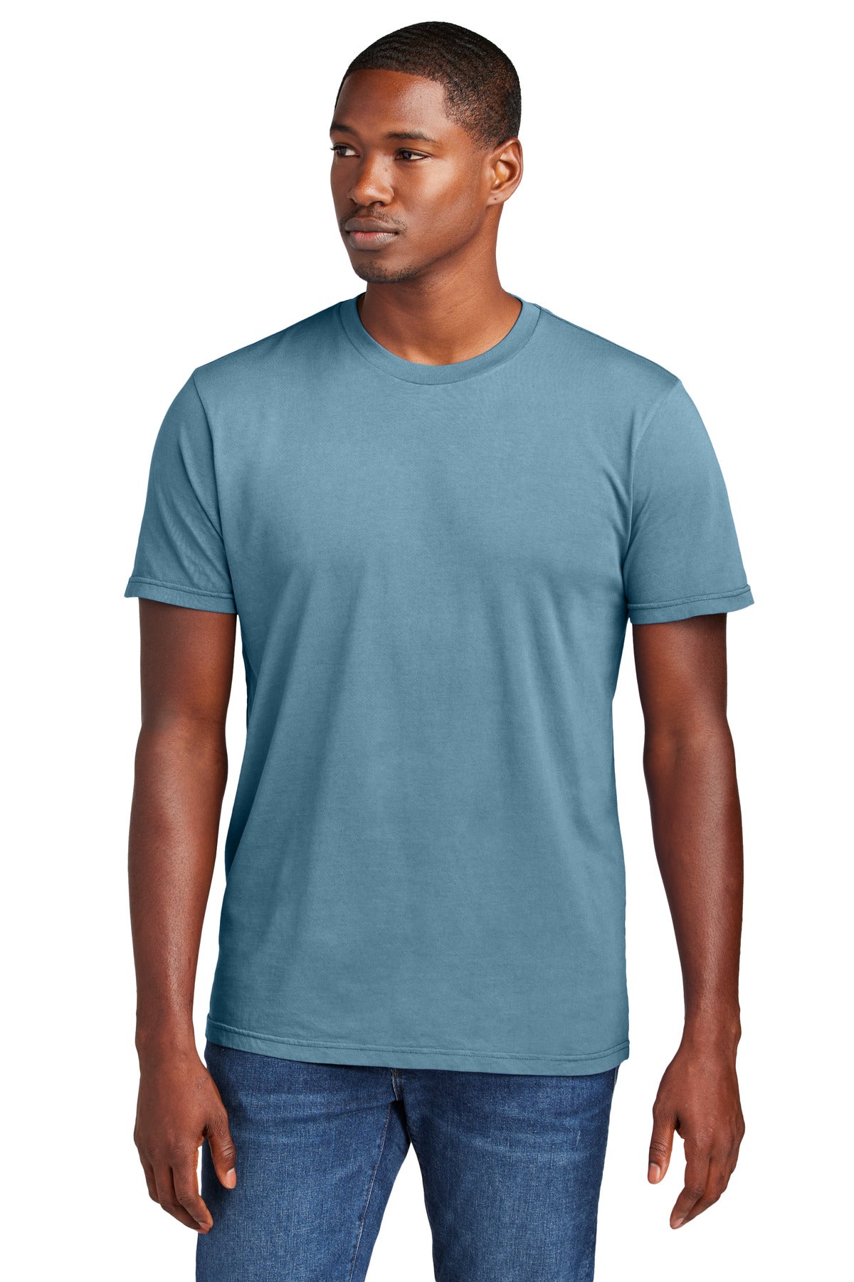 Custom Embroidery or DTF Print - District Wash ™  Tee DT2101