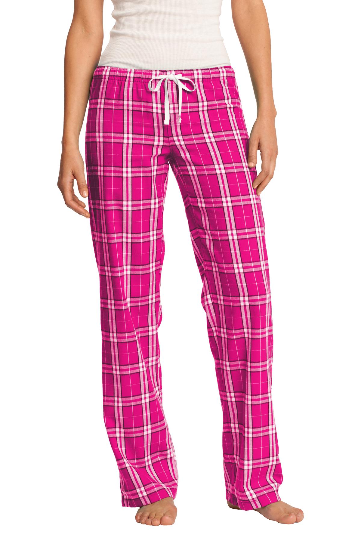 Custom Embroidery or DTF Print - District ®  Women's Flannel Plaid Pant. DT2800