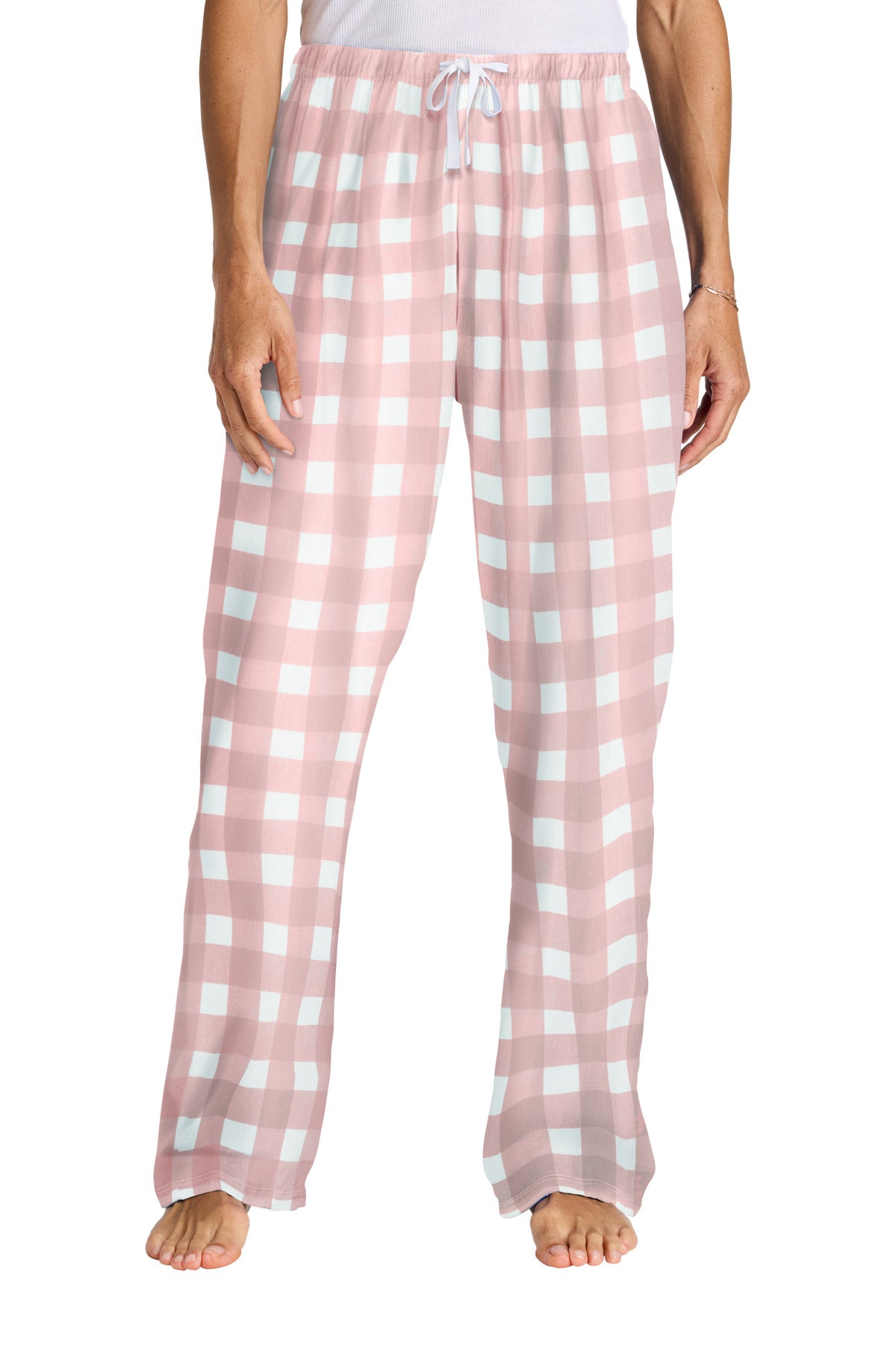 Custom Embroidery or DTF Print - District ®  Women's Flannel Plaid Pant. DT2800