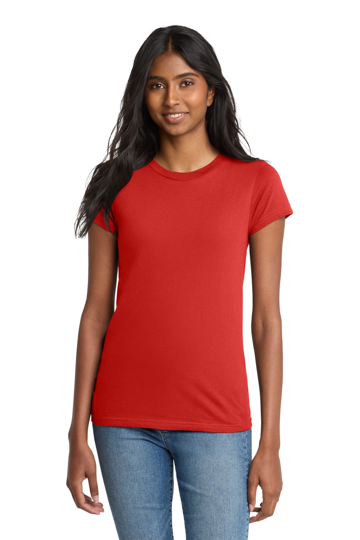 Custom Embroidery or DTF Print - District ®  Women's Fitted The Concert Tee ®  DT5001