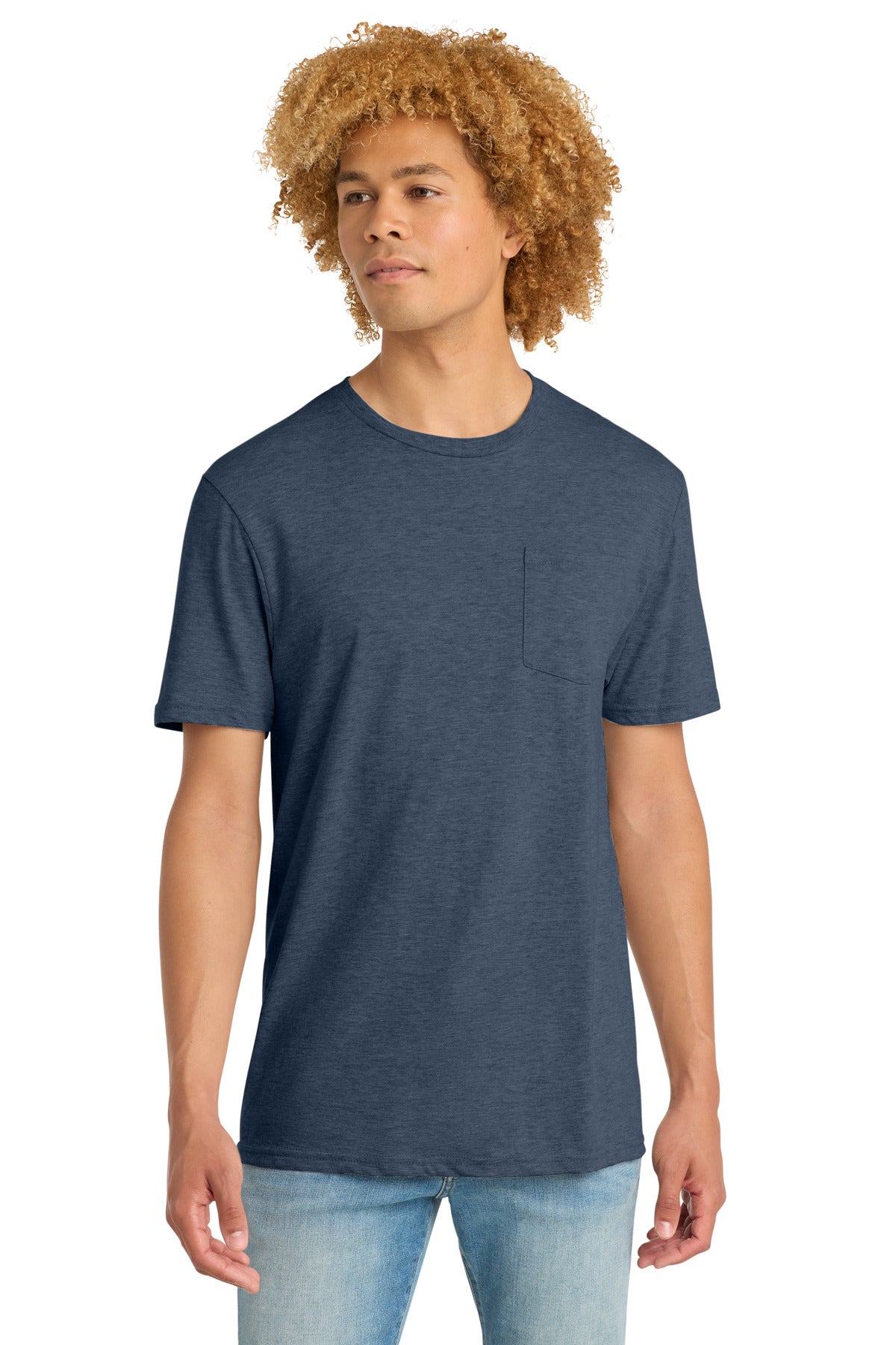 Custom Embroidery or DTF Print - District ®  Very Important Tee ®  with Pocket. DT6000P