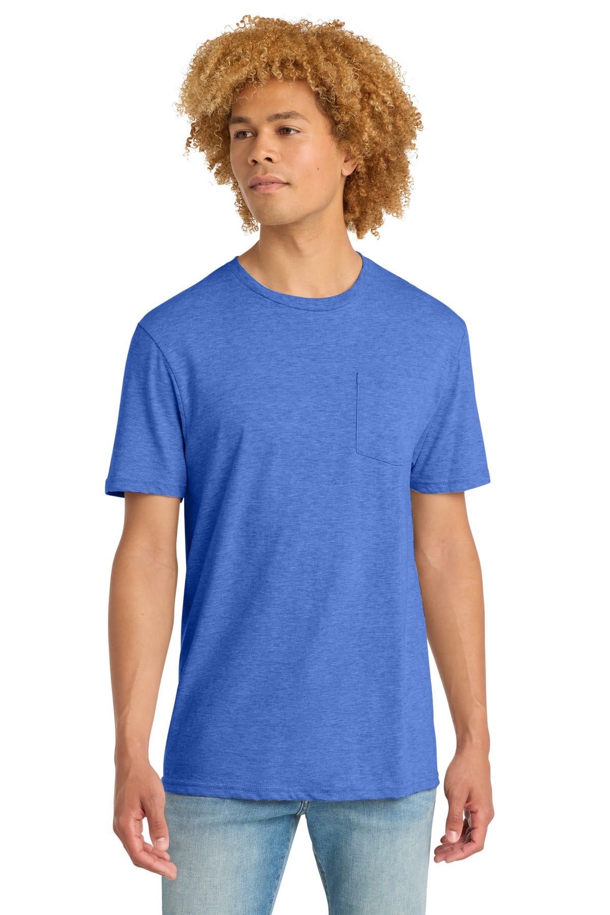 Custom Embroidery or DTF Print - District ®  Very Important Tee ®  with Pocket. DT6000P