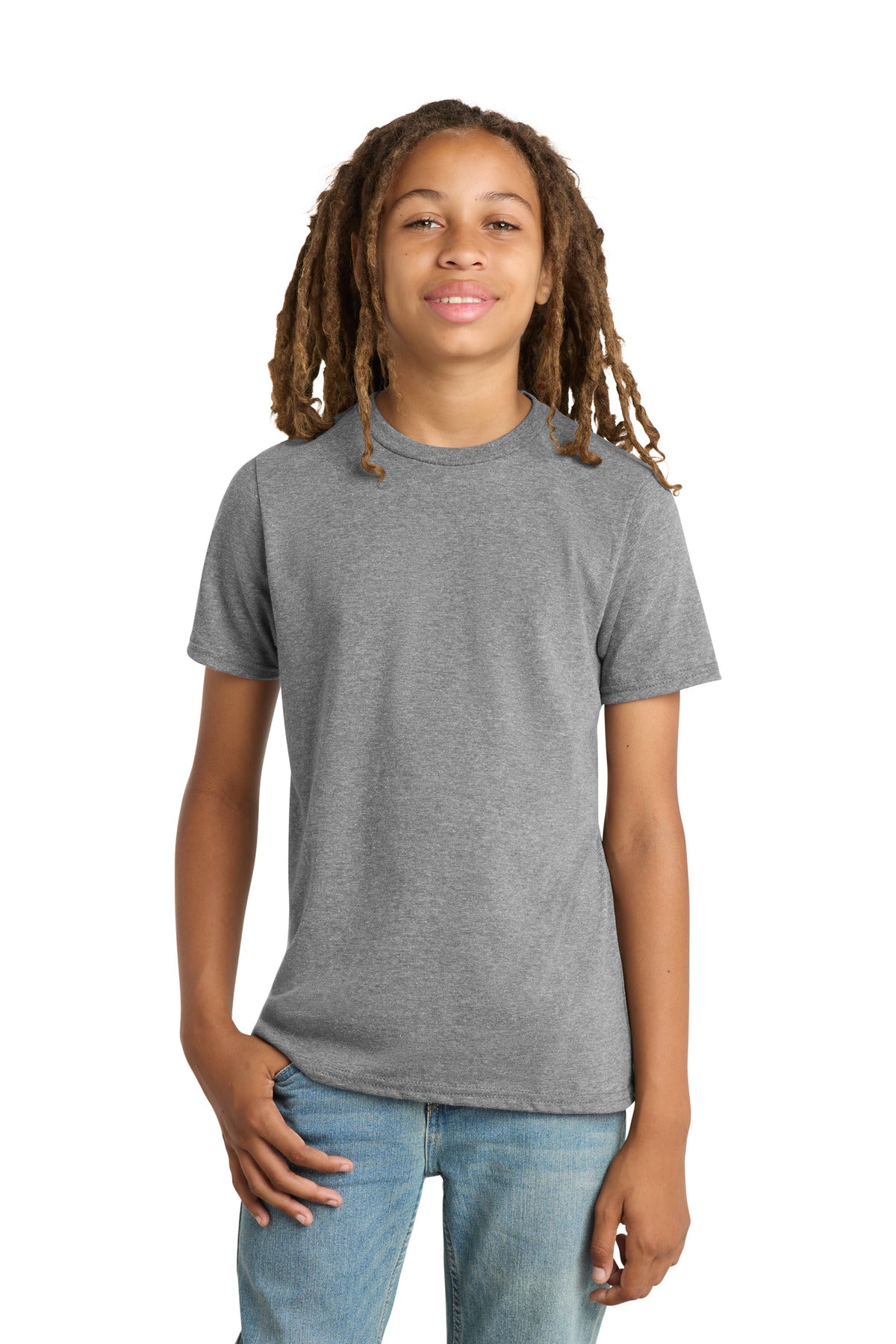 Custom Embroidery or DTF Print - District ®  Youth Very Important Tee ® . DT6000Y