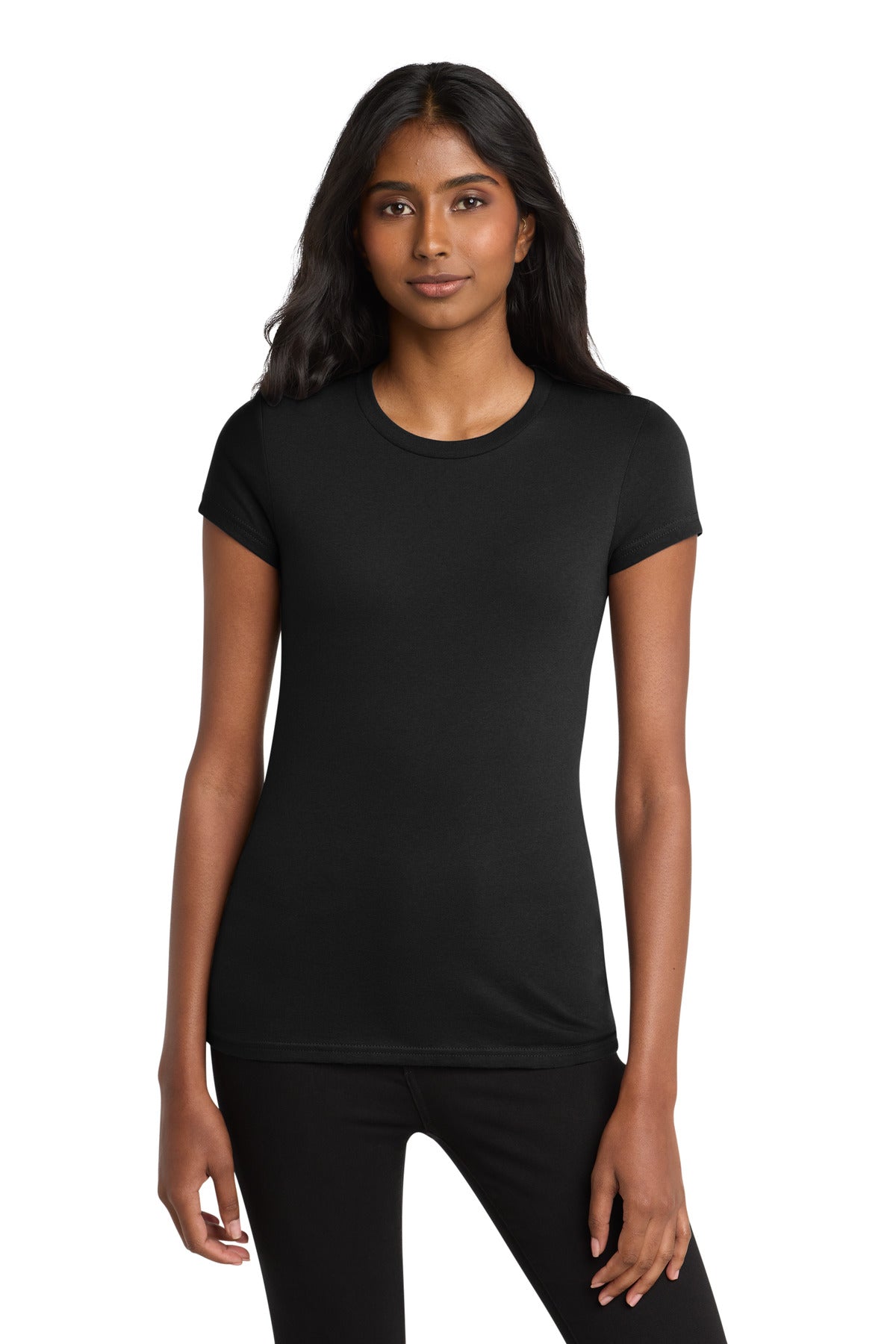Custom Embroidery or DTF Print - District ®  Women's Fitted Very Important Tee ® . DT6001