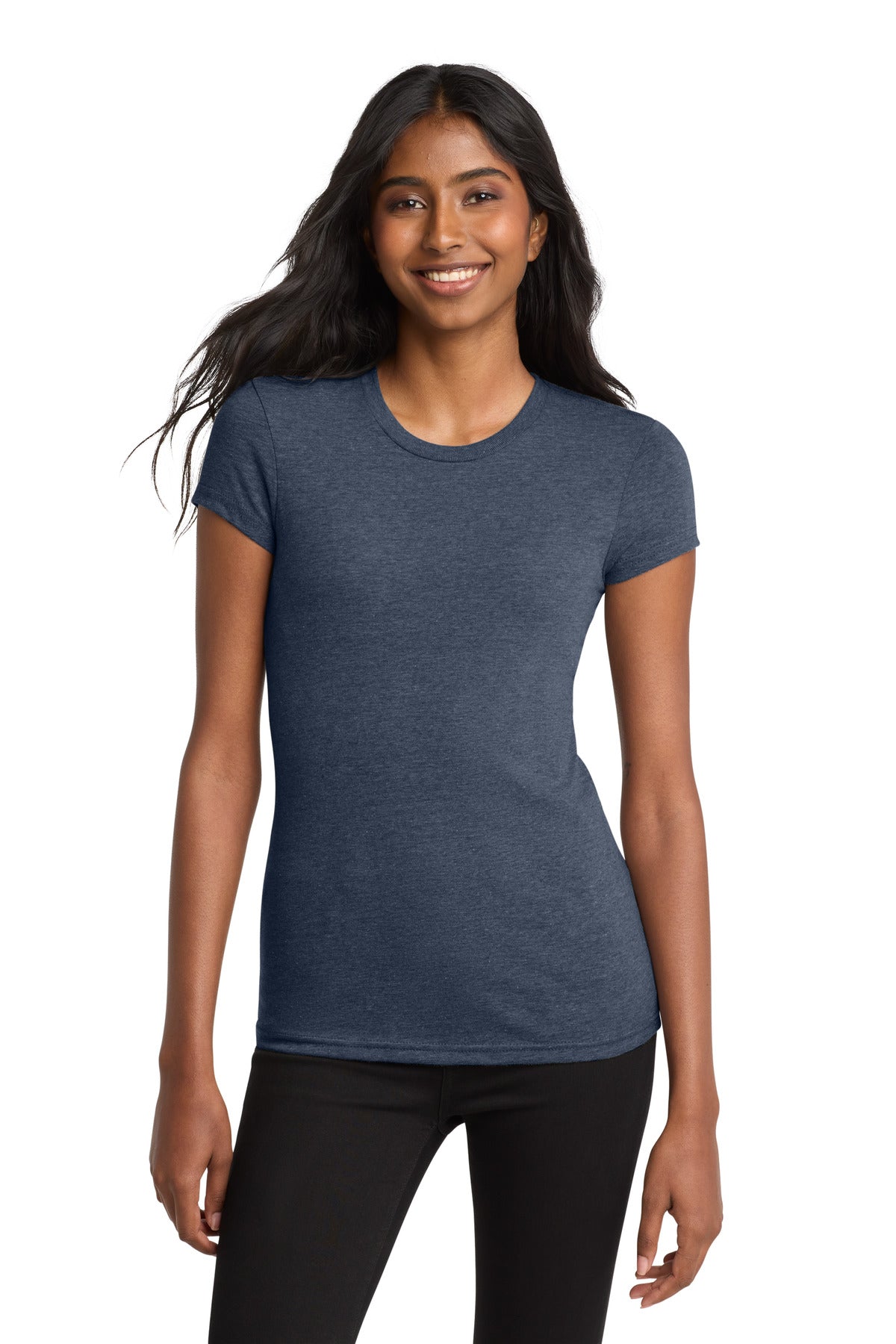 Custom Embroidery or DTF Print - District ®  Women's Fitted Very Important Tee ® . DT6001