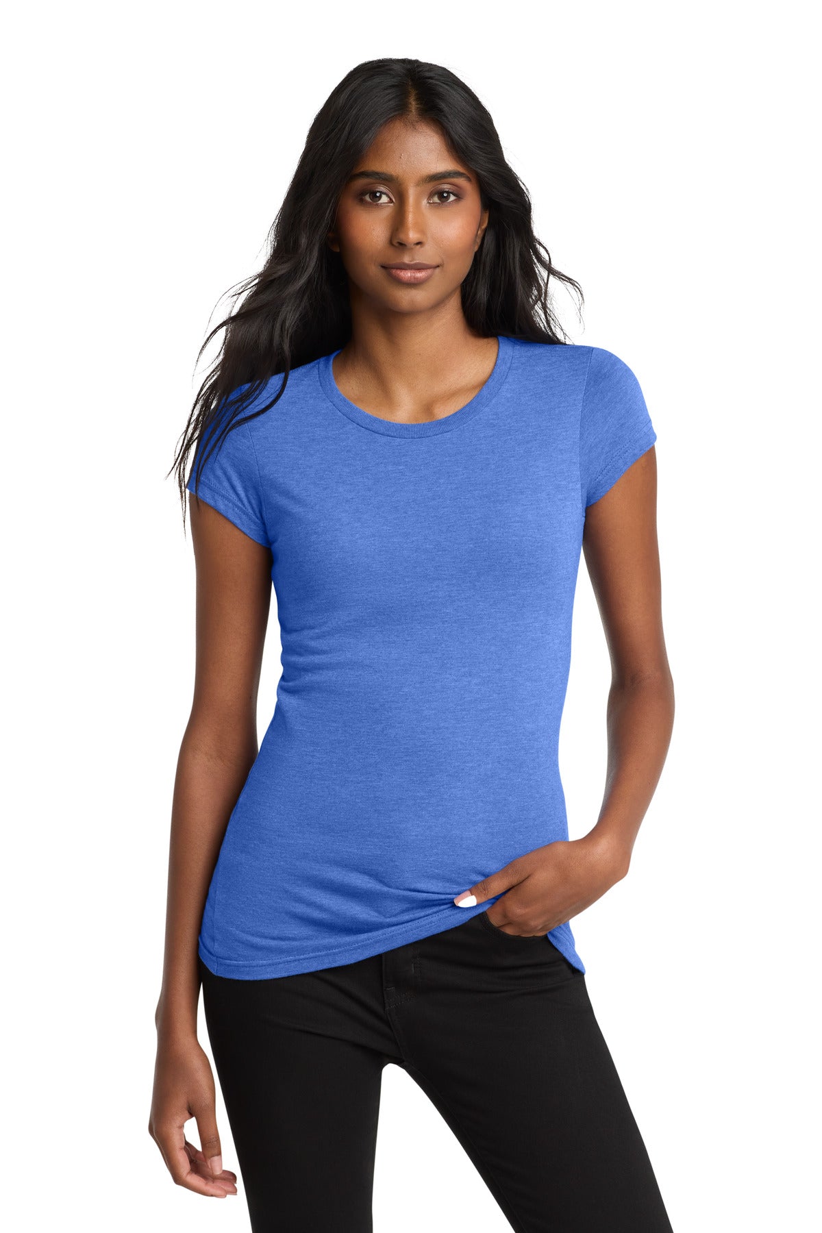 Custom Embroidery or DTF Print - District ®  Women's Fitted Very Important Tee ® . DT6001