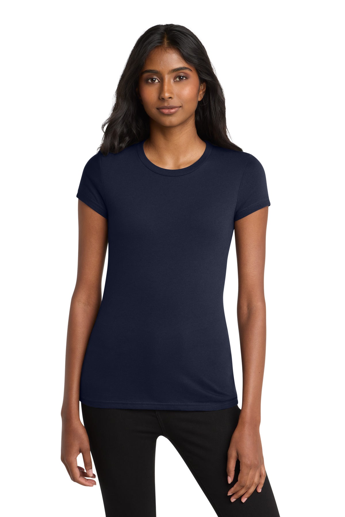Custom Embroidery or DTF Print - District ®  Women's Fitted Very Important Tee ® . DT6001