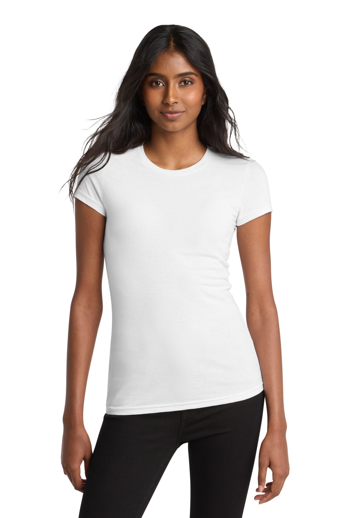 Custom Embroidery or DTF Print - District ®  Women's Fitted Very Important Tee ® . DT6001