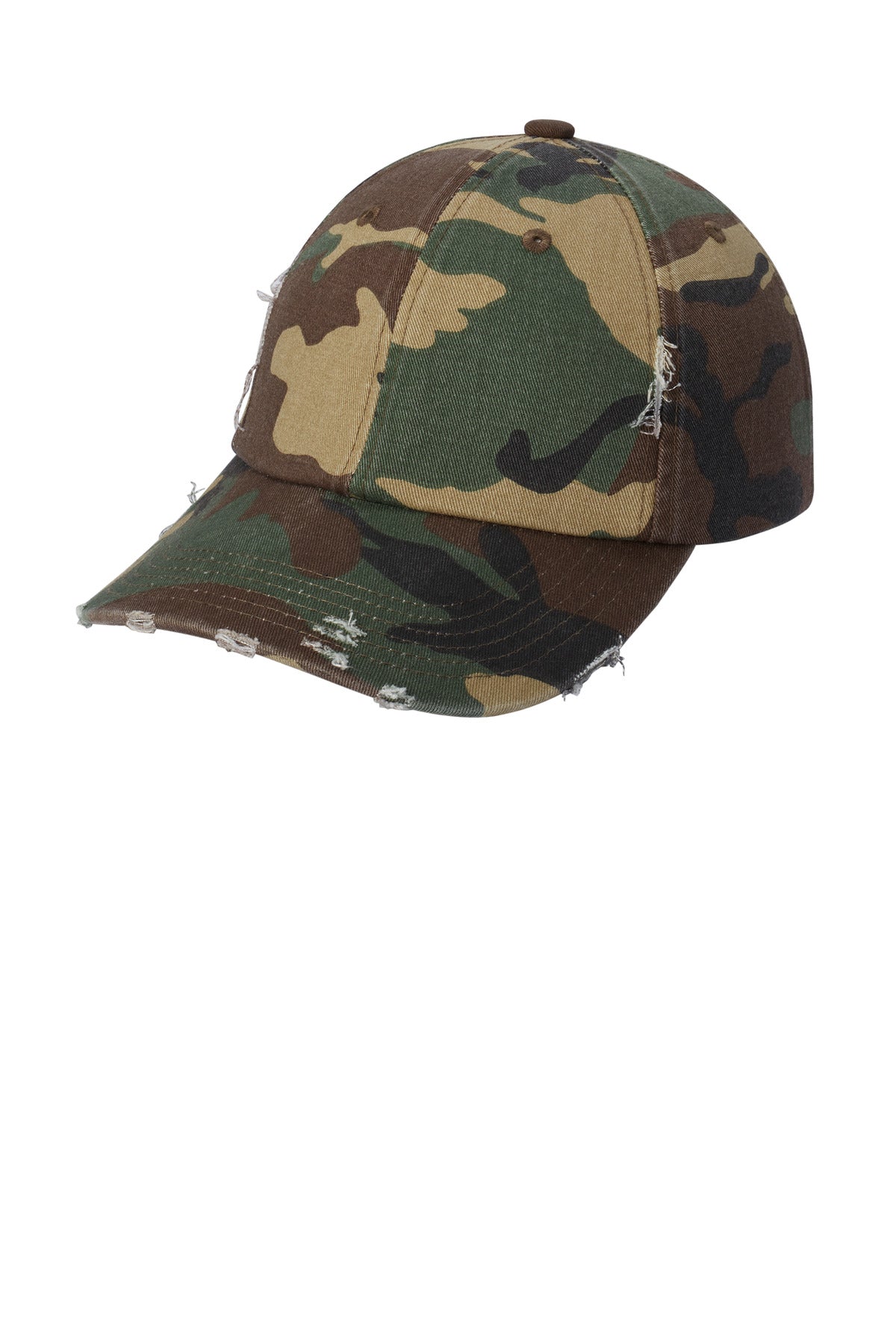 Custom Embroidery or DTF Print - District ®  Distressed Cap. DT600