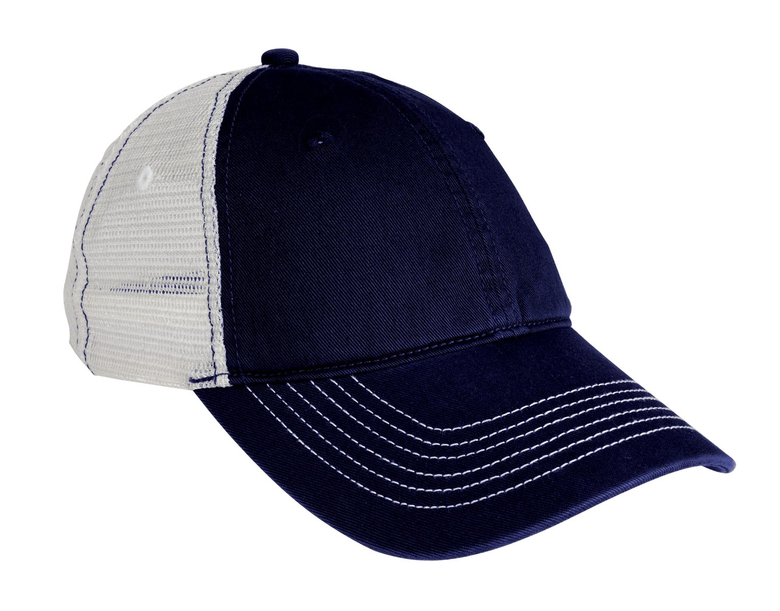 Custom Embroidery or DTF Print - District ®  Mesh Back Cap. DT607