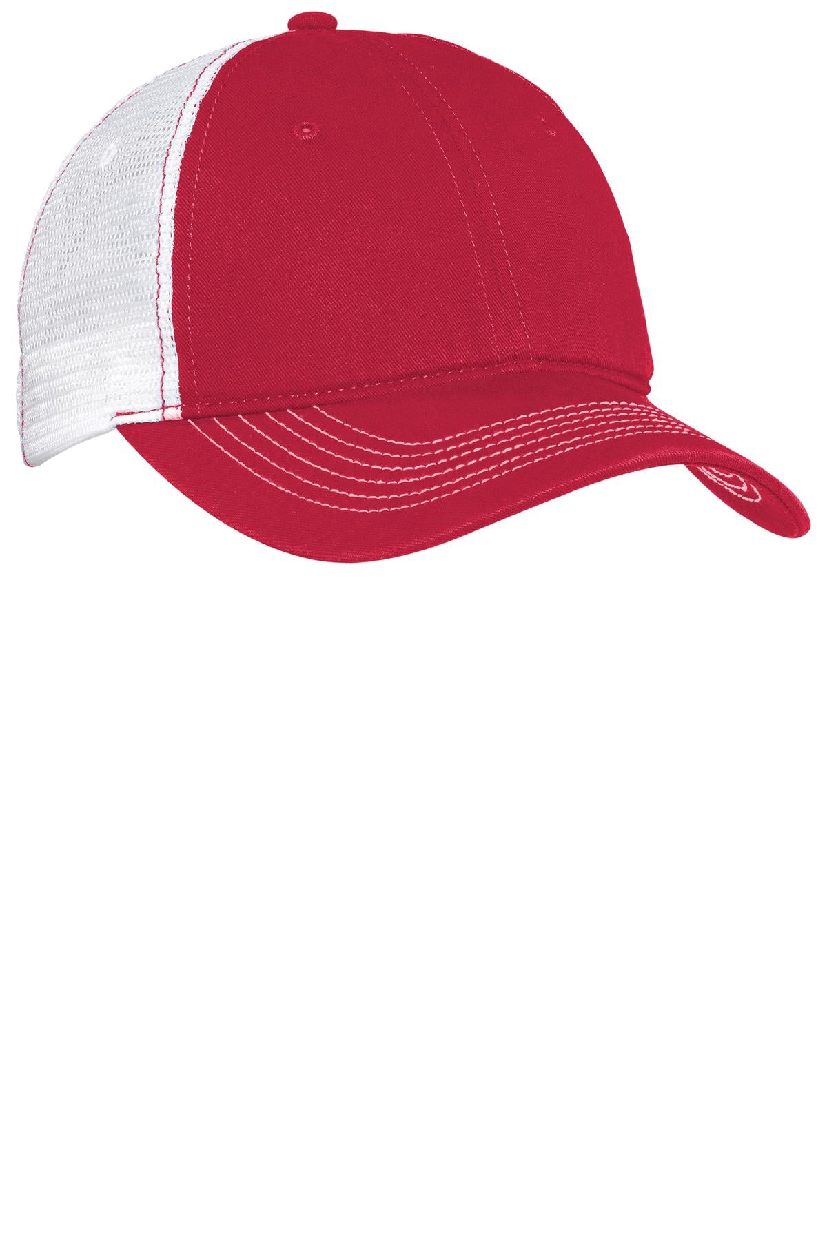 Custom Embroidery or DTF Print - District ®  Mesh Back Cap. DT607