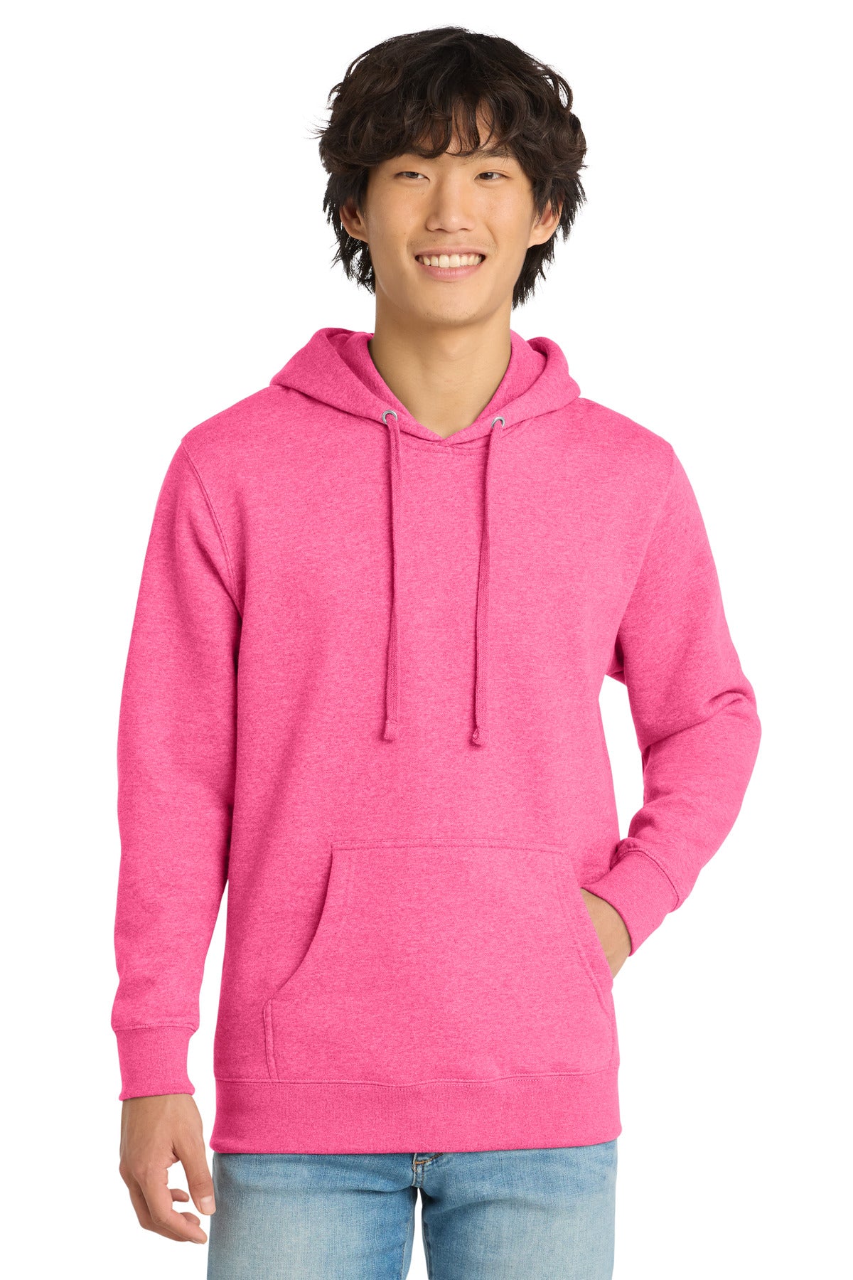 Custom Embroidery or DTF Print - District ®  V.I.T. ™ Fleece Hoodie DT6100