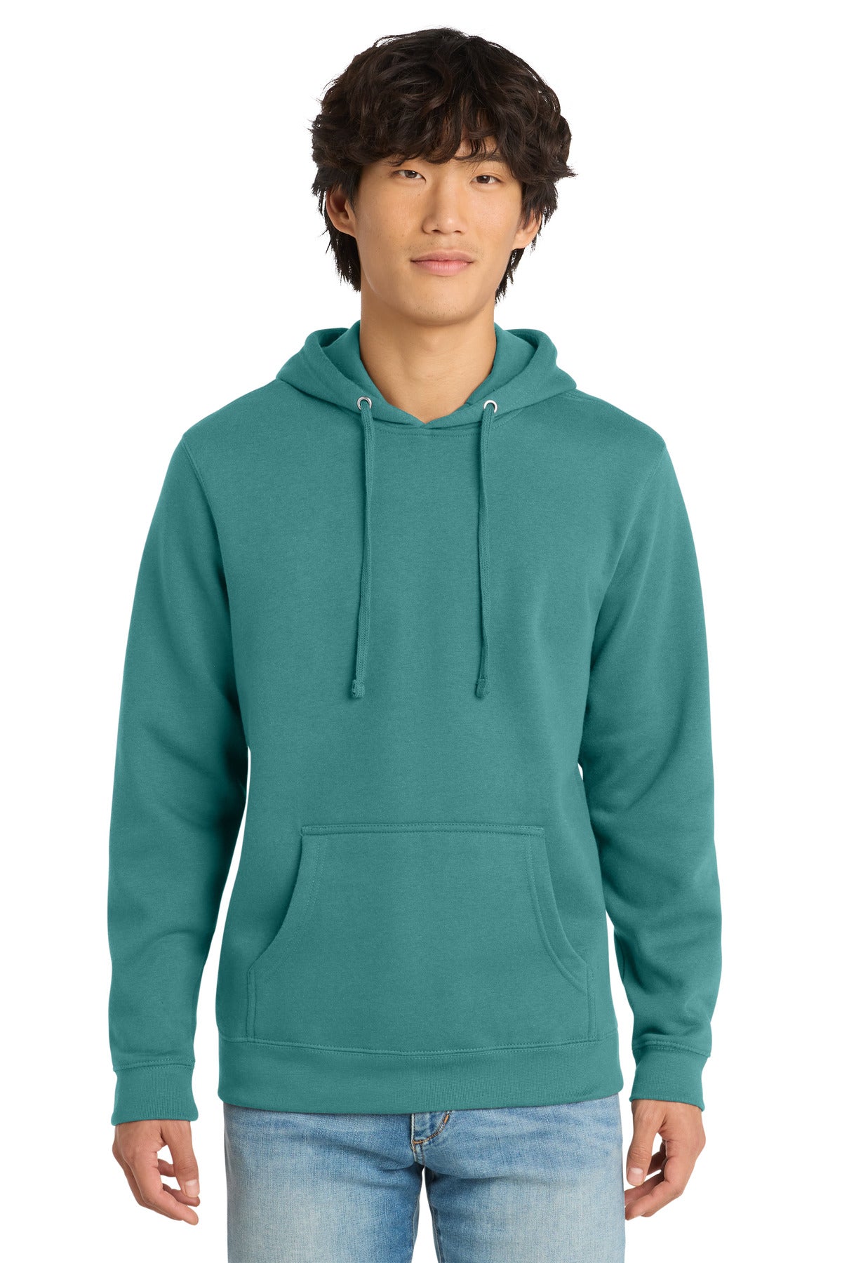 Custom Embroidery or DTF Print - District ®  V.I.T. ™ Fleece Hoodie DT6100