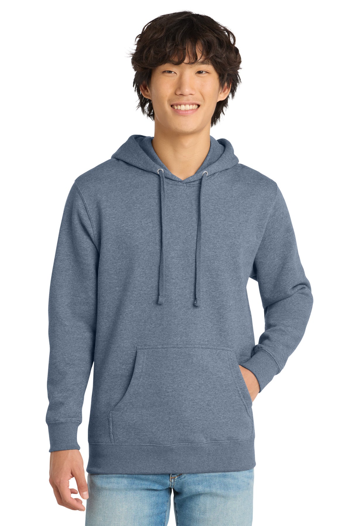 Custom Embroidery or DTF Print - District ®  V.I.T. ™ Fleece Hoodie DT6100