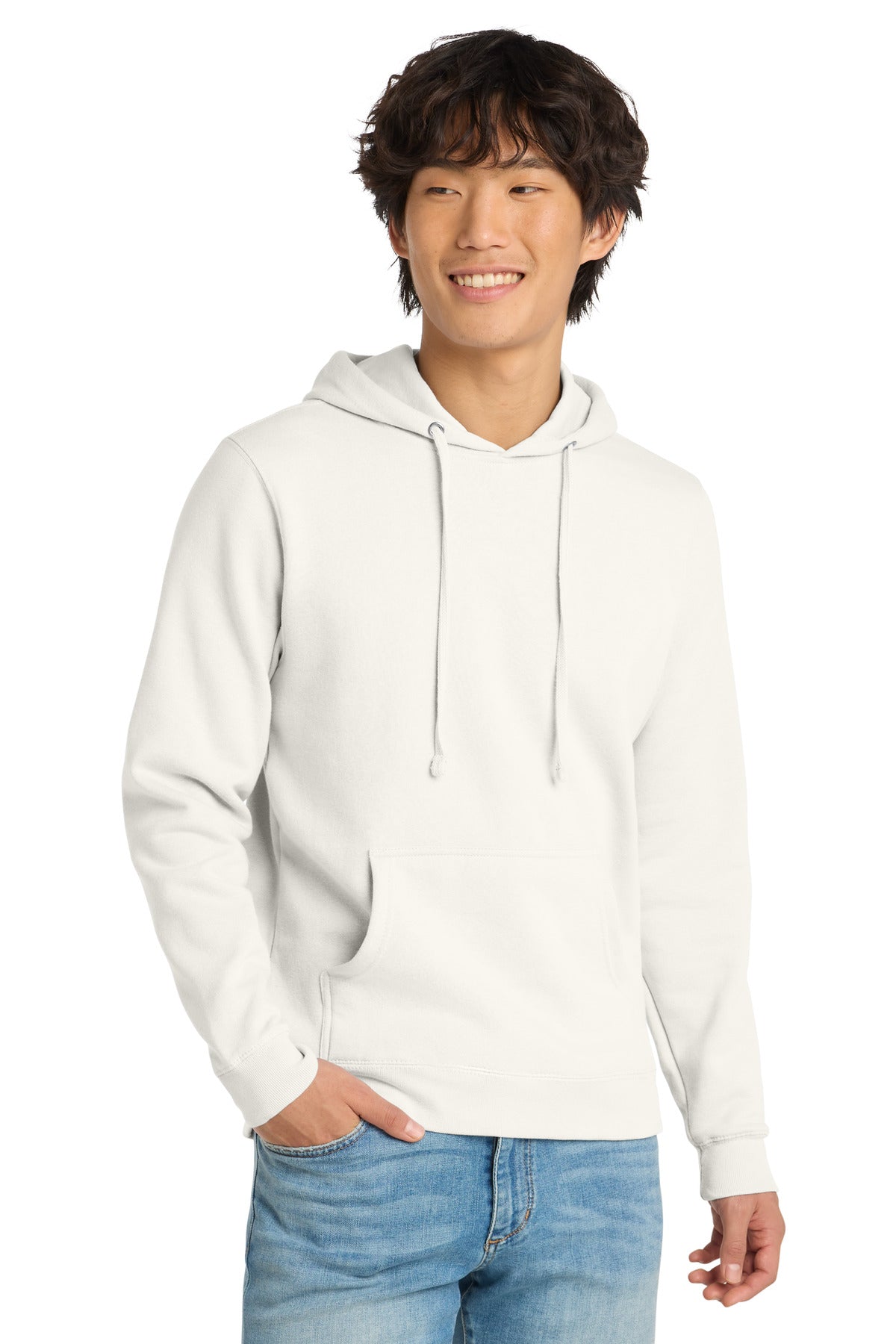 Custom Embroidery or DTF Print - District ®  V.I.T. ™ Fleece Hoodie DT6100