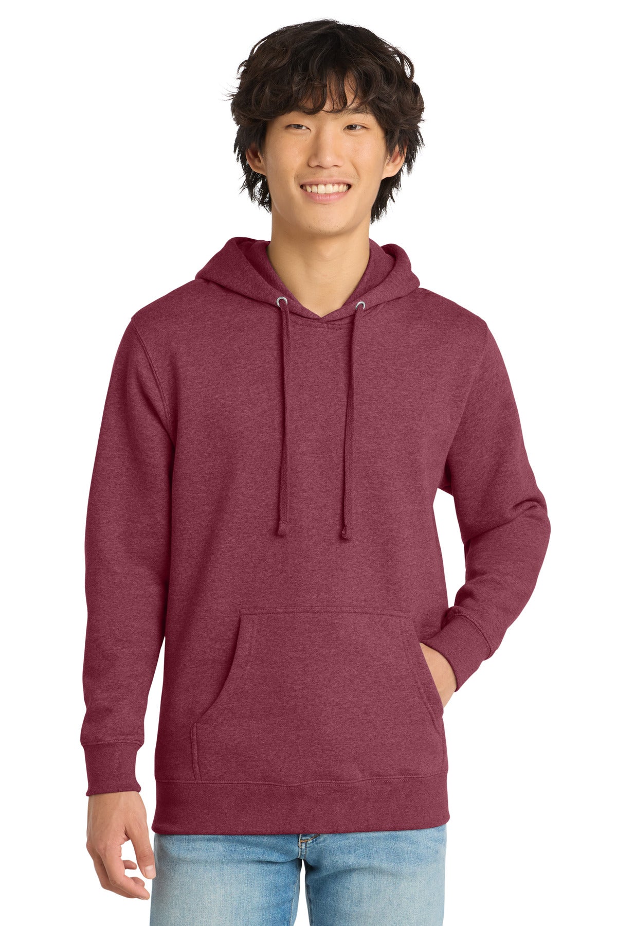 Custom Embroidery or DTF Print - District ®  V.I.T. ™ Fleece Hoodie DT6100