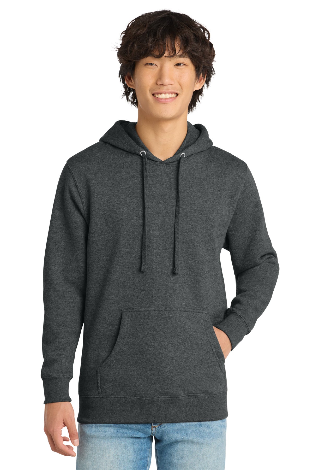 Custom Embroidery or DTF Print - District ®  V.I.T. ™ Fleece Hoodie DT6100