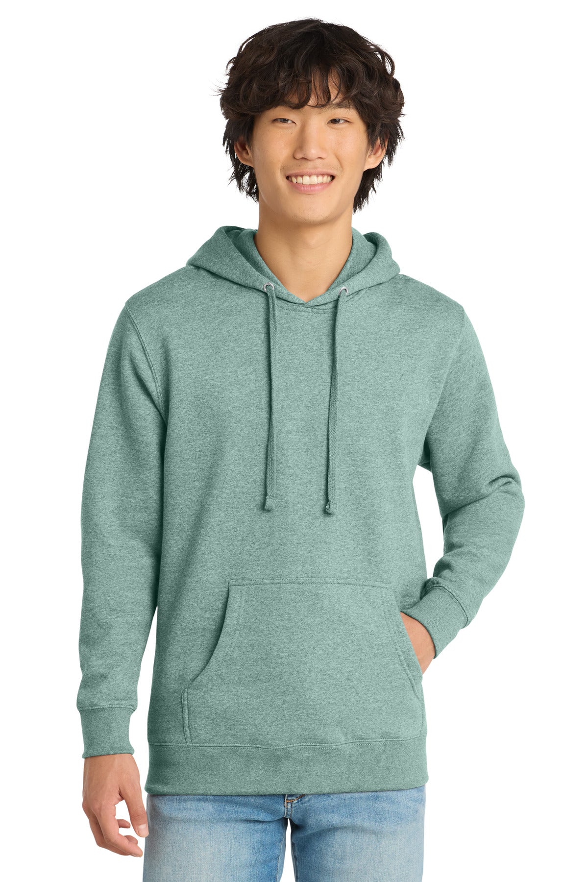Custom Embroidery or DTF Print - District ®  V.I.T. ™ Fleece Hoodie DT6100