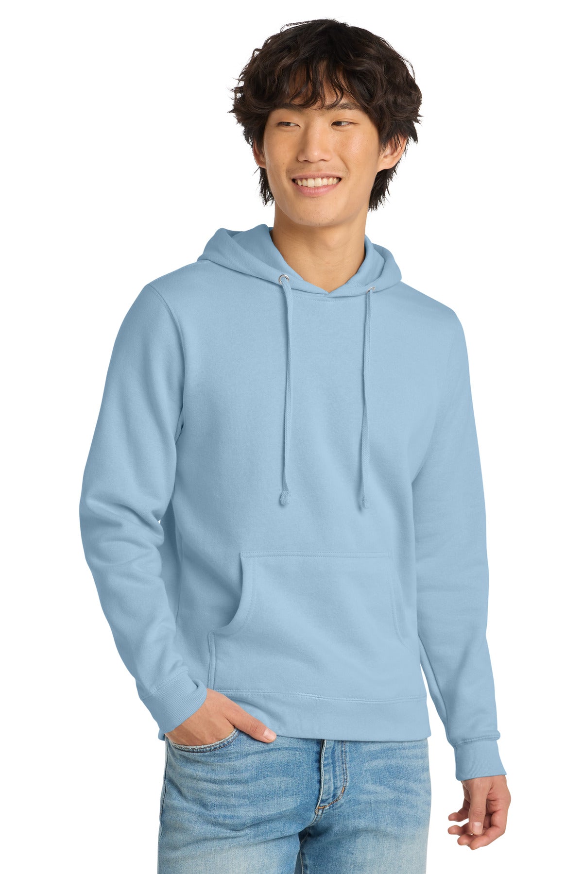 Custom Embroidery or DTF Print - District ®  V.I.T. ™ Fleece Hoodie DT6100