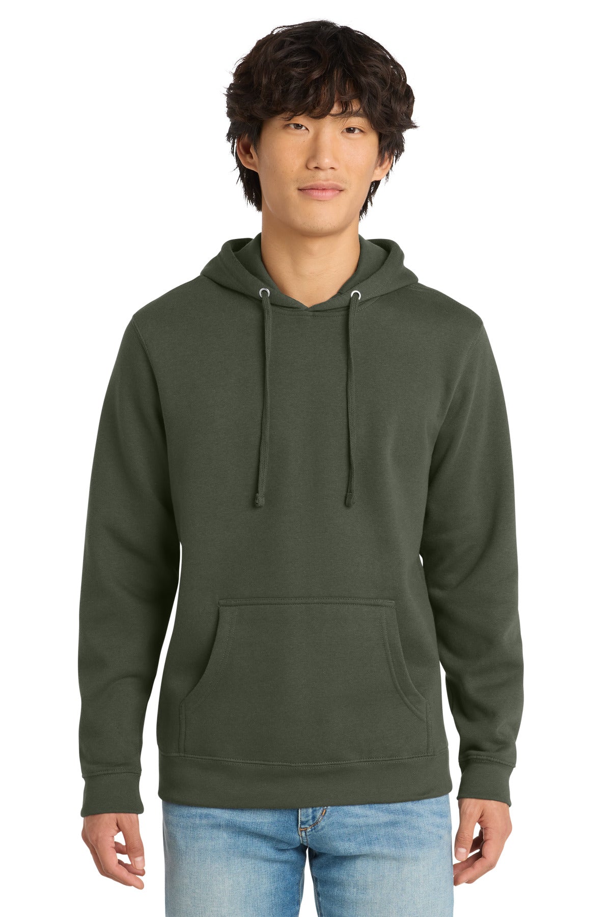 Custom Embroidery or DTF Print - District ®  V.I.T. ™ Fleece Hoodie DT6100