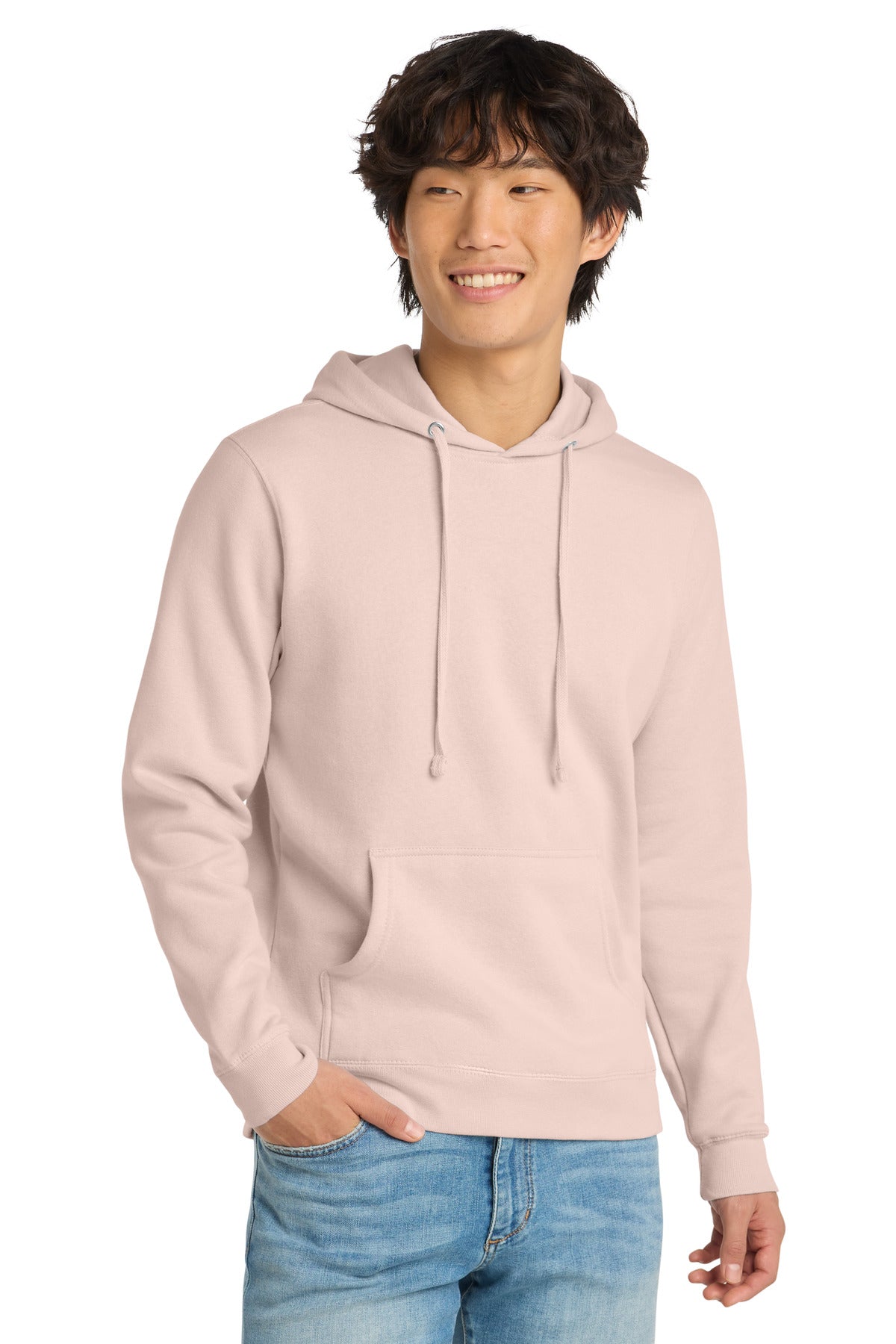Custom Embroidery or DTF Print - District ®  V.I.T. ™ Fleece Hoodie DT6100