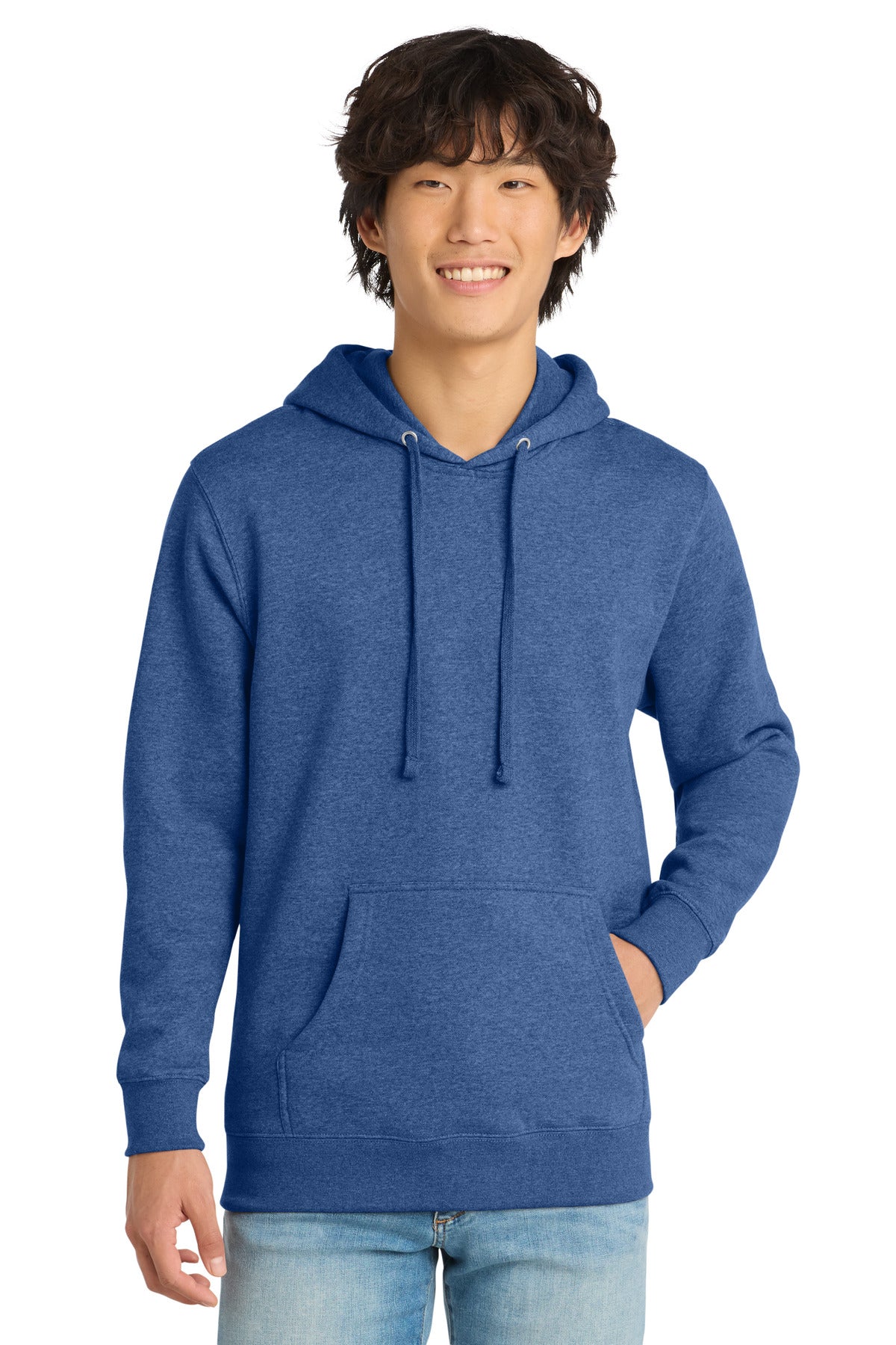 Custom Embroidery or DTF Print - District ®  V.I.T. ™ Fleece Hoodie DT6100