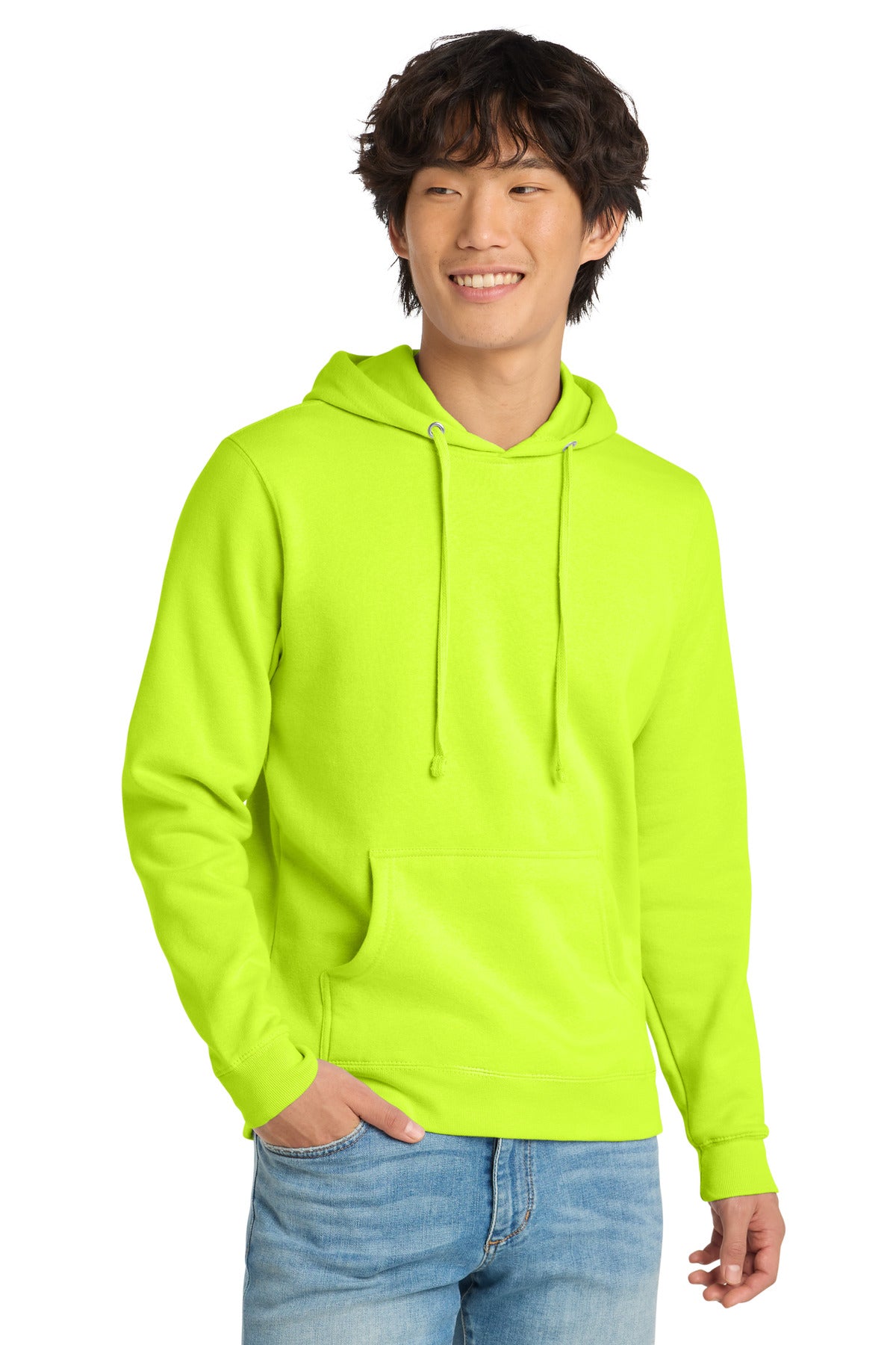 Custom Embroidery or DTF Print - District ®  V.I.T. ™ Fleece Hoodie DT6100