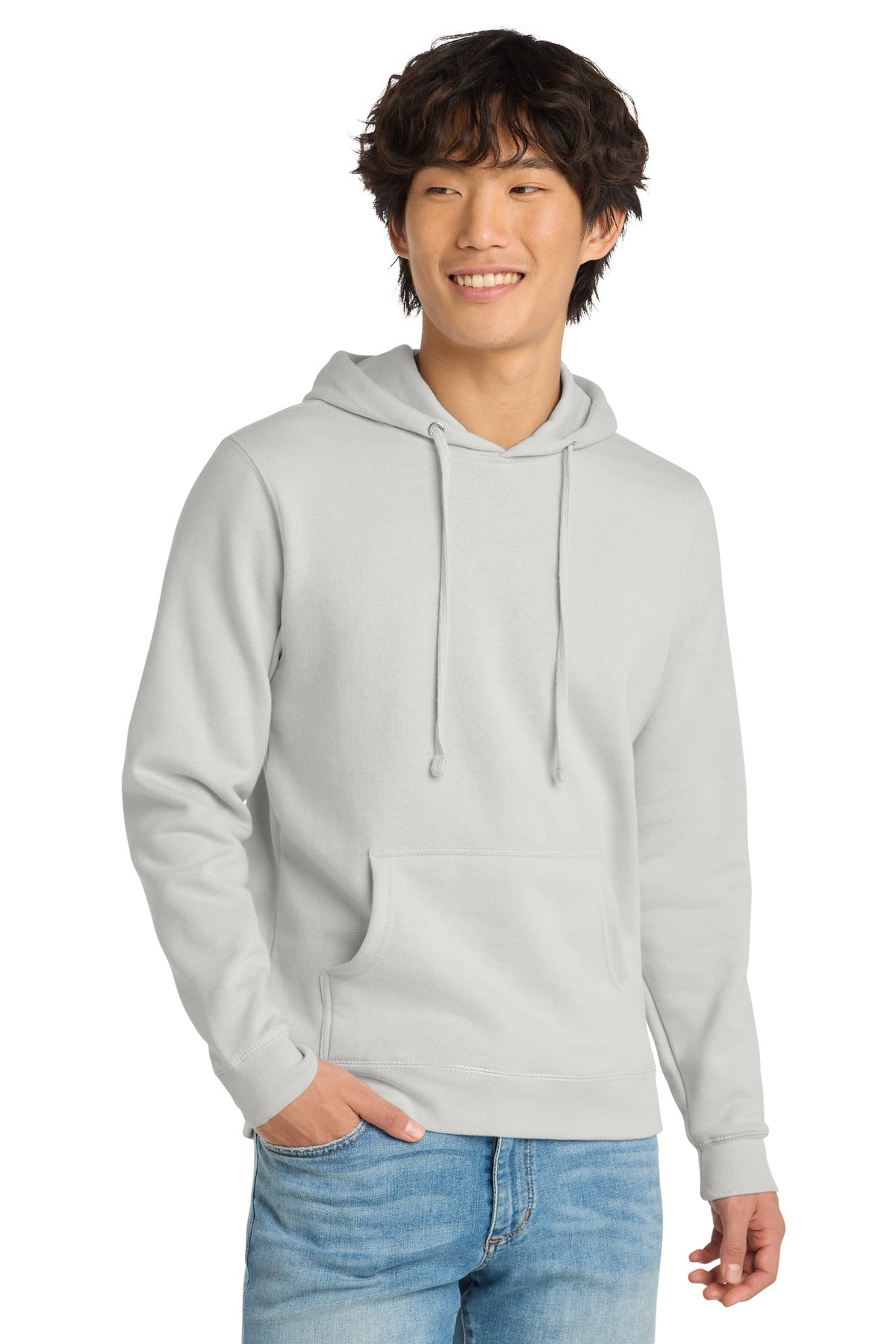 Custom Embroidery or DTF Print - District ®  V.I.T. ™ Fleece Hoodie DT6100