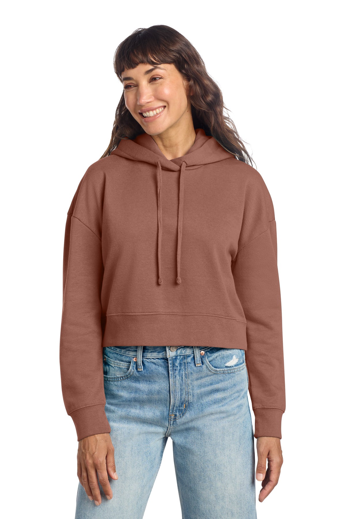 Custom Embroidery or DTF Print - District ®  Women's V.I.T. ™  Fleece Hoodie DT6101