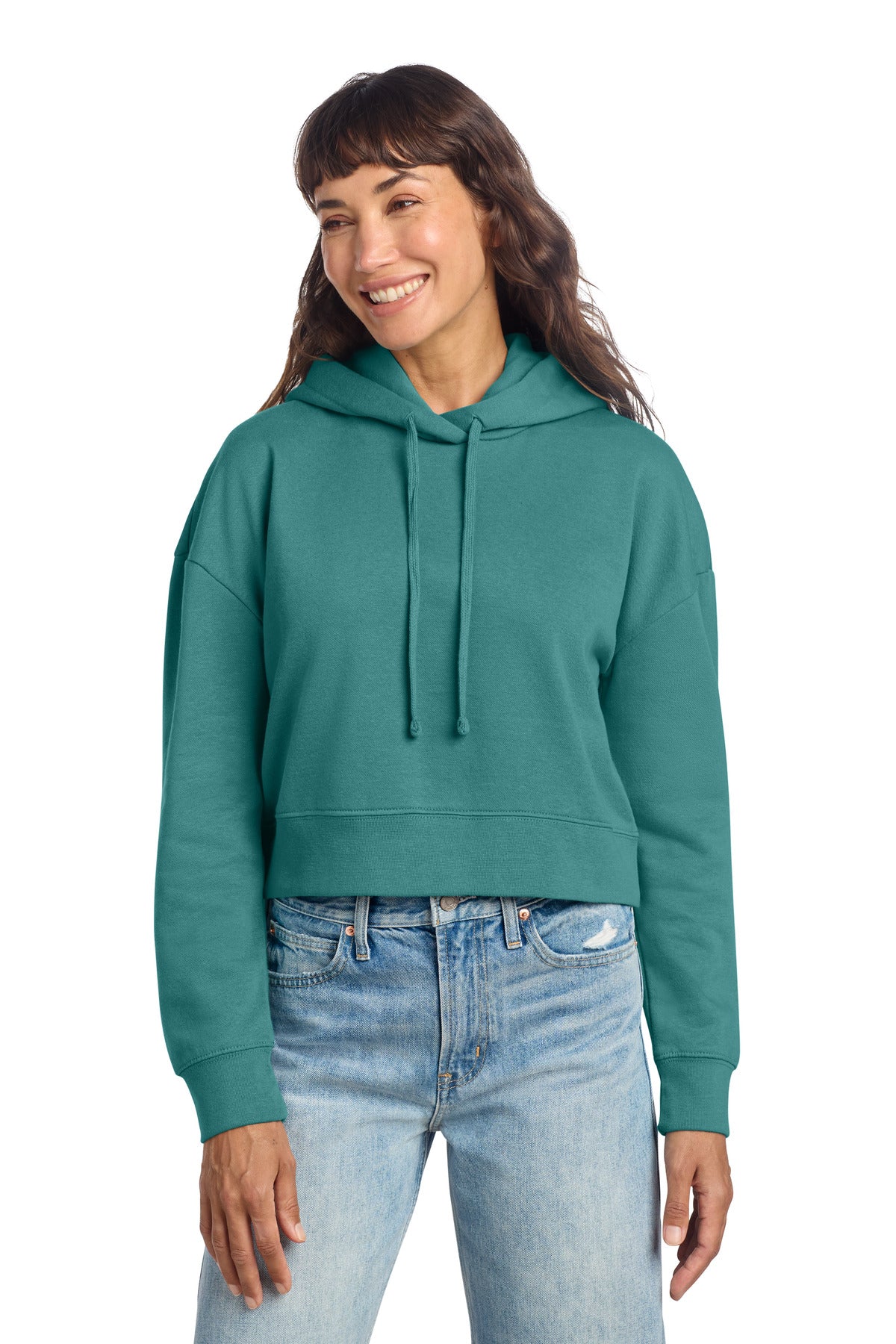 Custom Embroidery or DTF Print - District ®  Women's V.I.T. ™  Fleece Hoodie DT6101