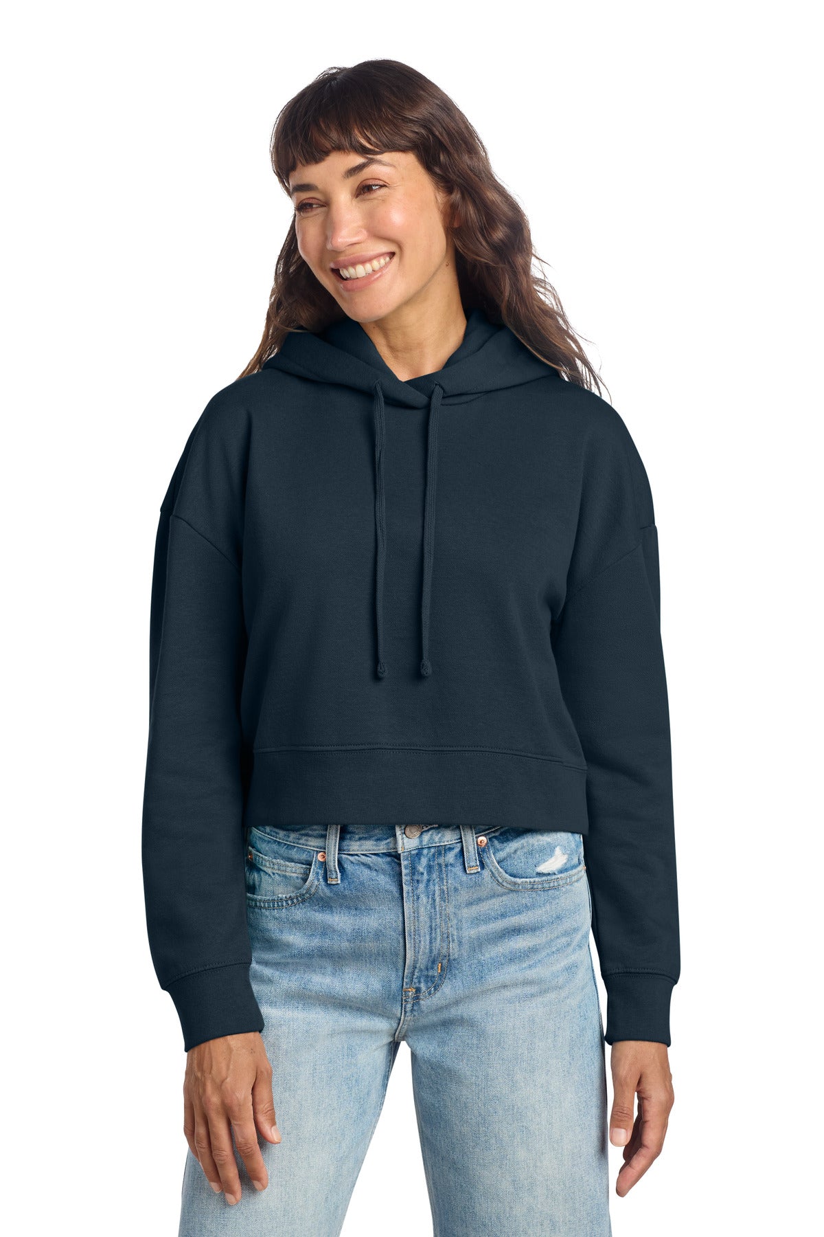 Custom Embroidery or DTF Print - District ®  Women's V.I.T. ™  Fleece Hoodie DT6101