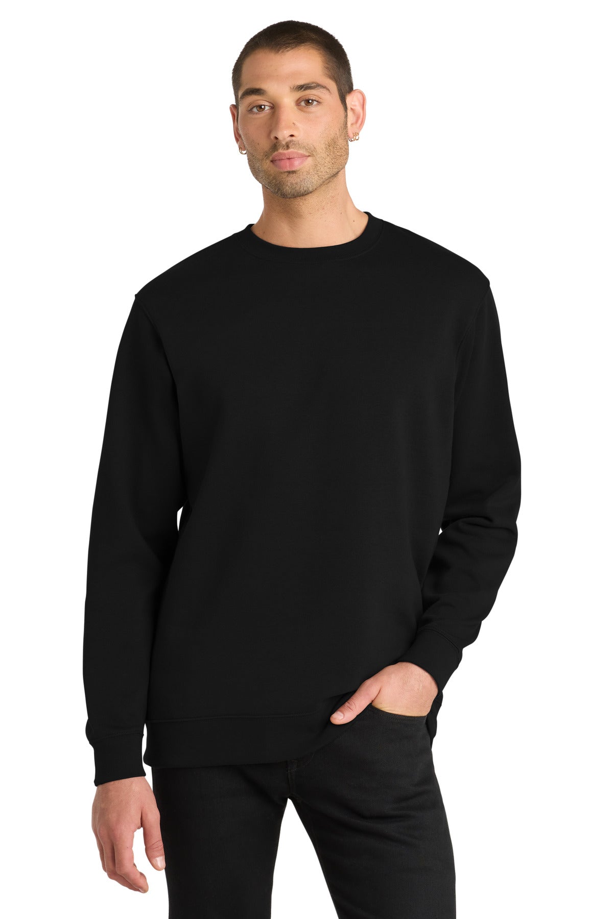 Custom Embroidery or DTF Print - District ®  V.I.T. ™ Fleece Crew DT6104
