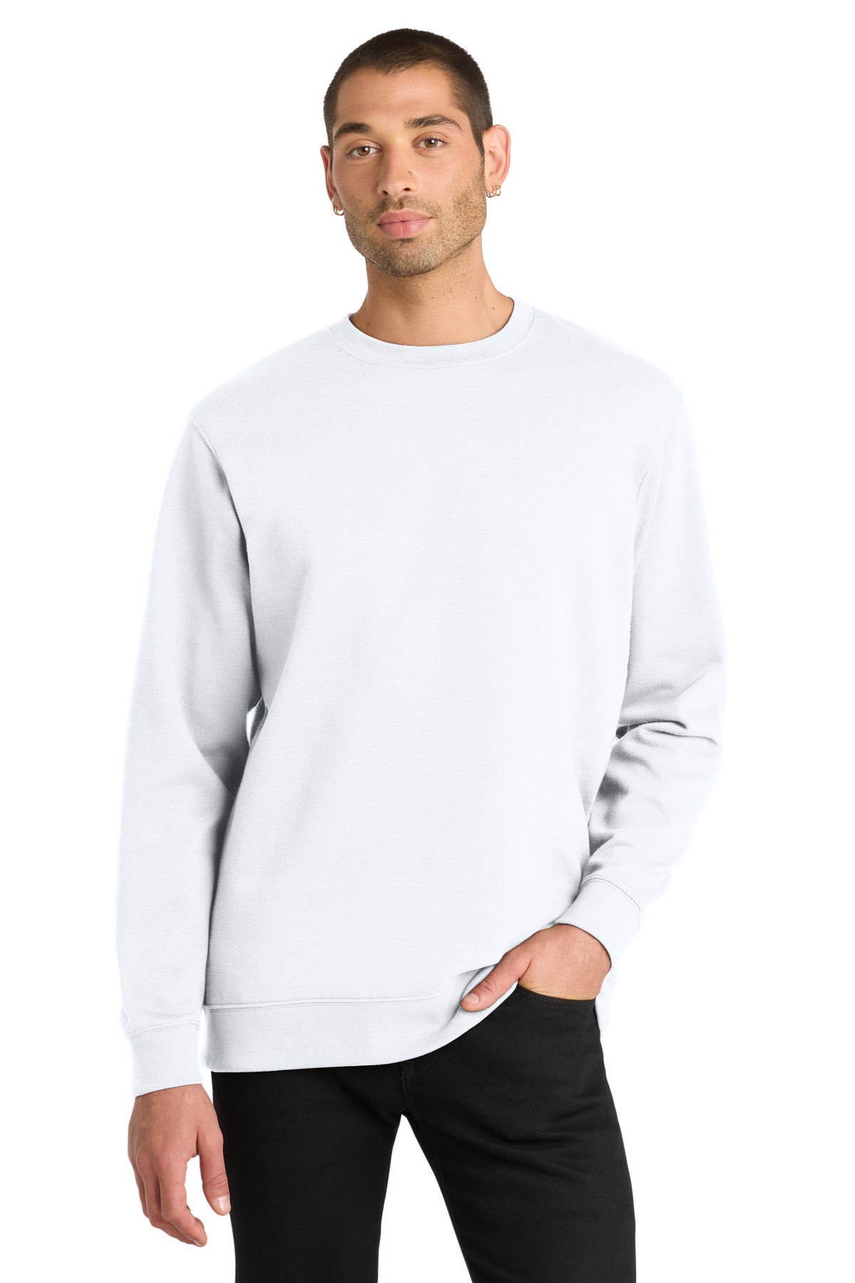 Custom Embroidery or DTF Print - District ®  V.I.T. ™ Fleece Crew DT6104