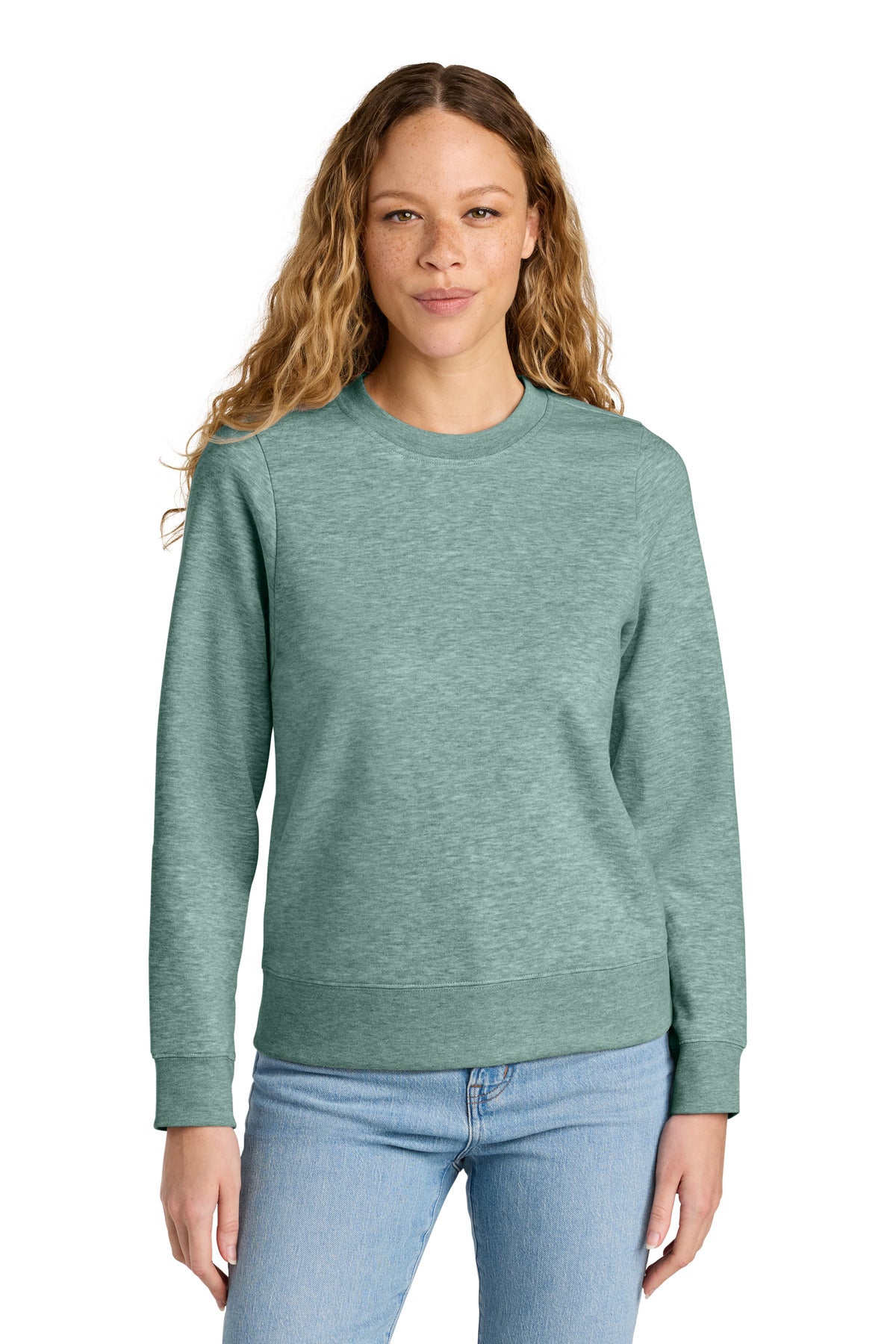 Custom Embroidery or DTF Print - District ®  Women's V.I.T. ™  Fleece Crew DT6105