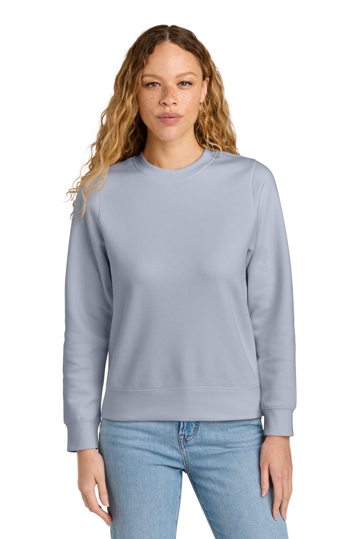 Custom Embroidery or DTF Print - District ®  Women's V.I.T. ™  Fleece Crew DT6105
