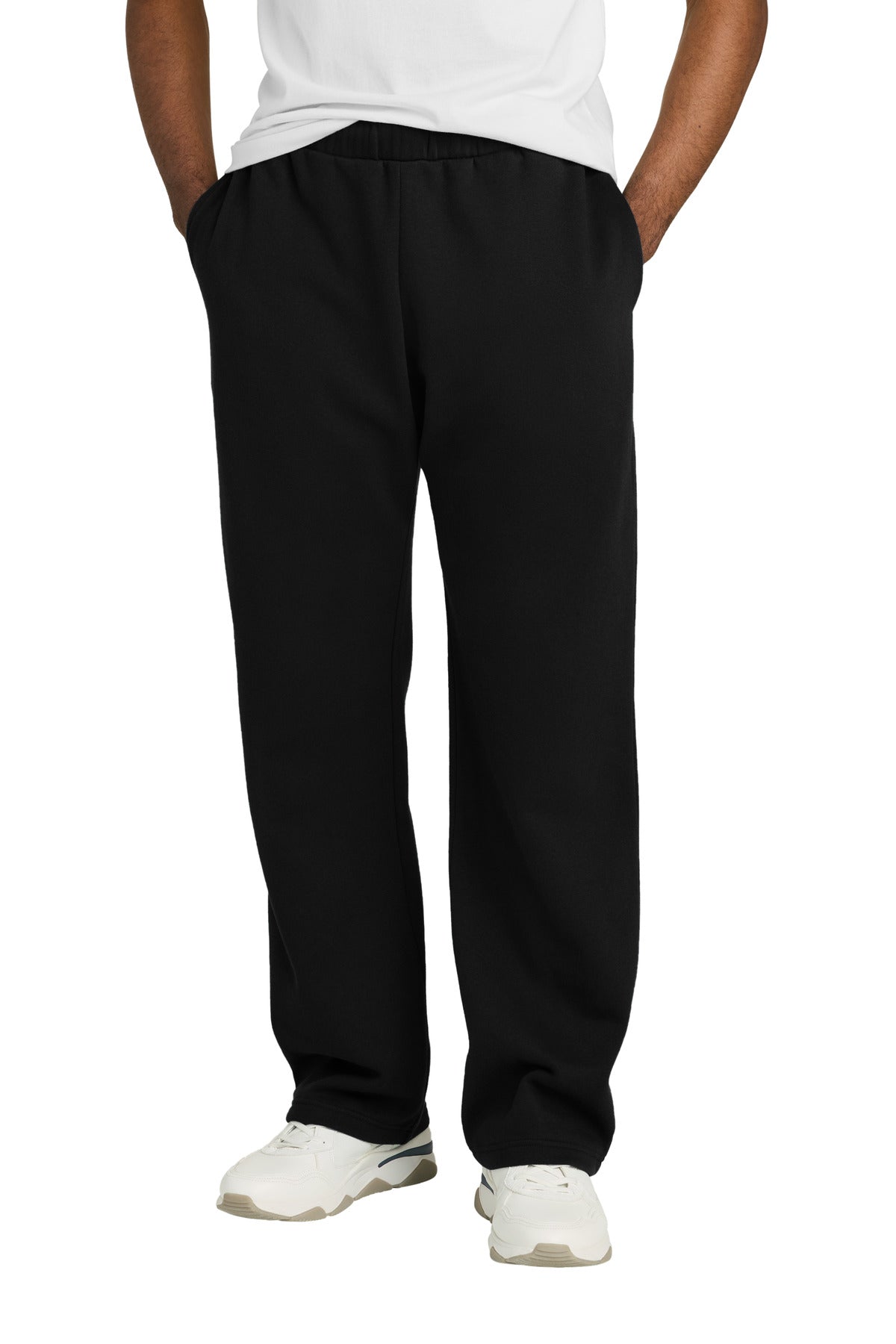Custom Embroidery or DTF Print - District ®  V.I.T. ™  Fleece Open-Bottom Sweatpant DT6117