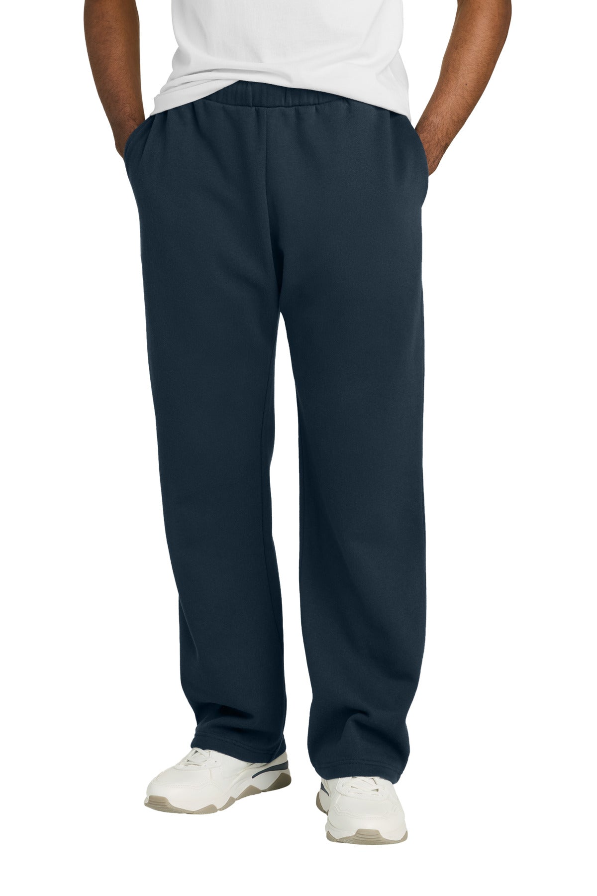 Custom Embroidery or DTF Print - District ®  V.I.T. ™  Fleece Open-Bottom Sweatpant DT6117