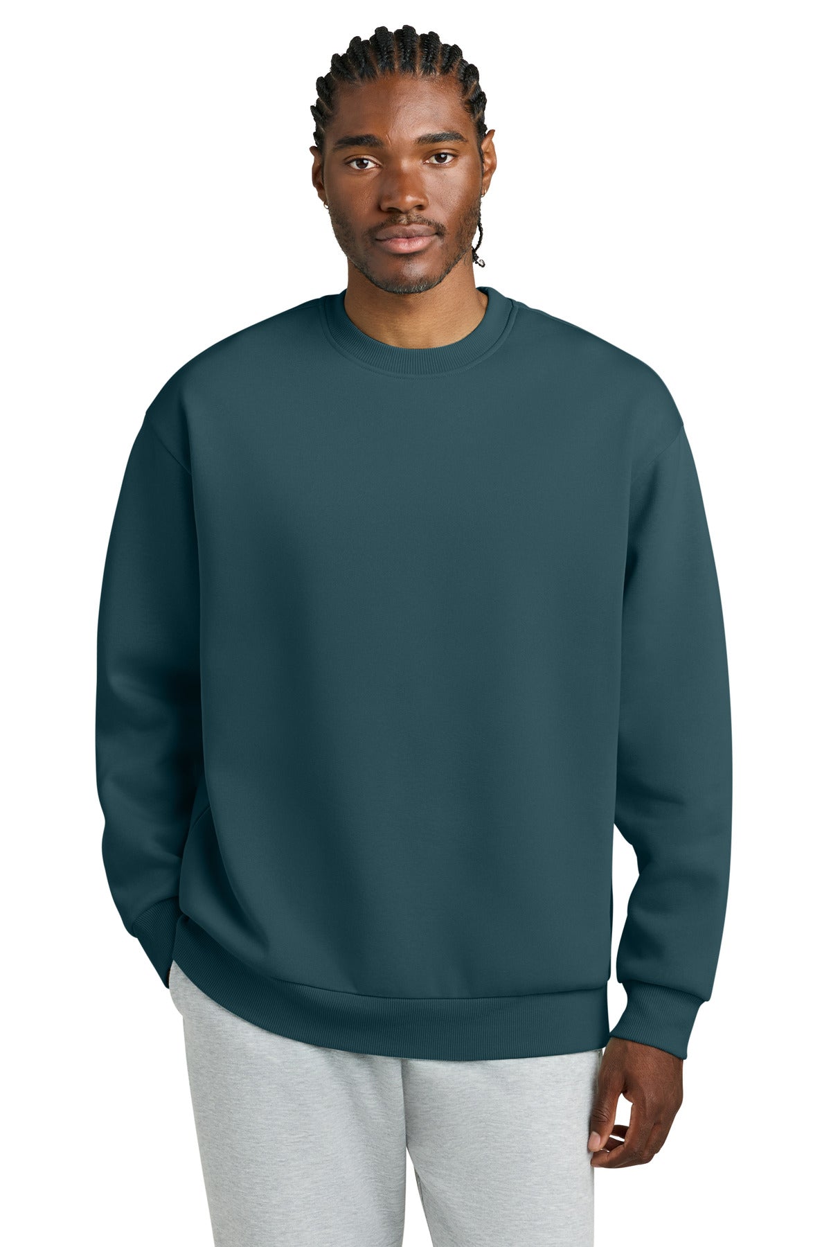 Custom Embroidery or DTF Print - District ®  V.I.T. ™  Heavyweight Fleece Crew DT6154