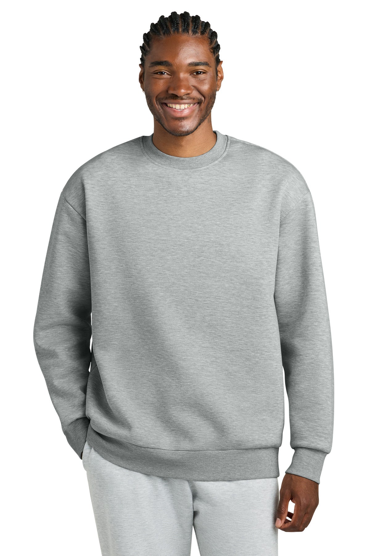 Custom Embroidery or DTF Print - District ®  V.I.T. ™  Heavyweight Fleece Crew DT6154