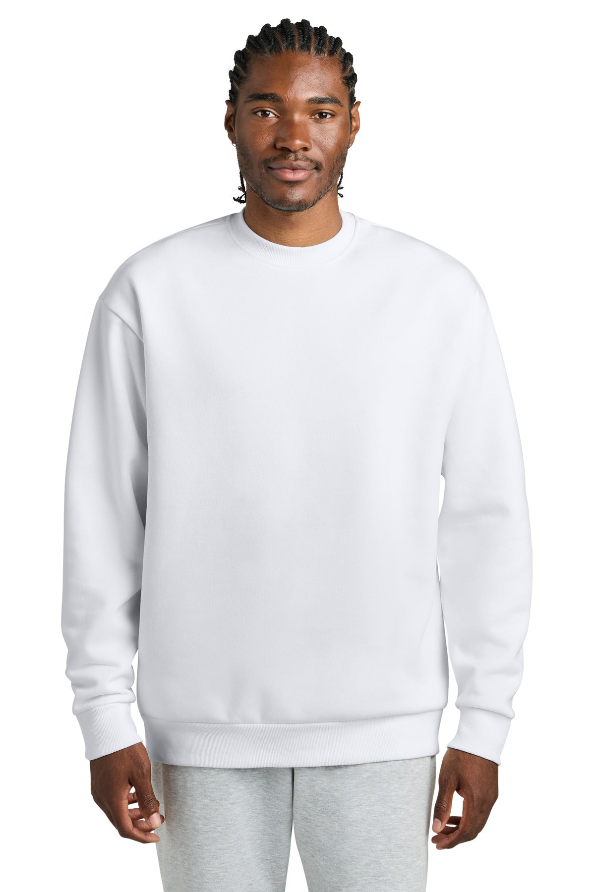 Custom Embroidery or DTF Print - District ®  V.I.T. ™  Heavyweight Fleece Crew DT6154