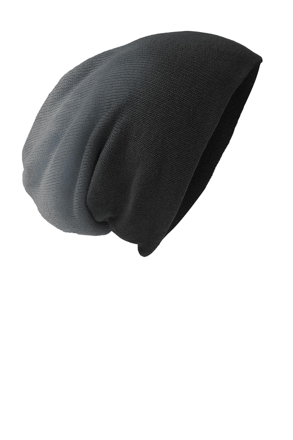 Custom Embroidery or DTF Print - District ®  Slouch Beanie DT618