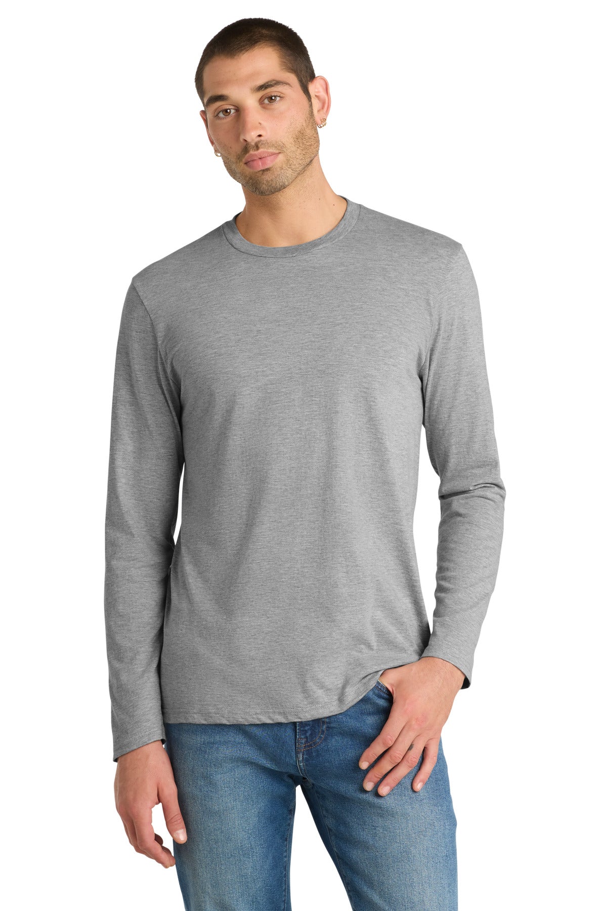 Custom Embroidery or DTF Print - District ®  Very Important Tee ®  Long Sleeve. DT6200