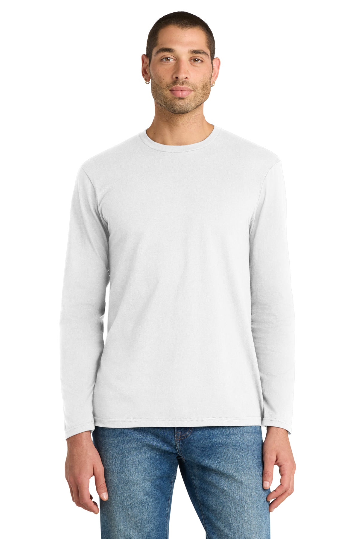 Custom Embroidery or DTF Print - District ®  Very Important Tee ®  Long Sleeve. DT6200